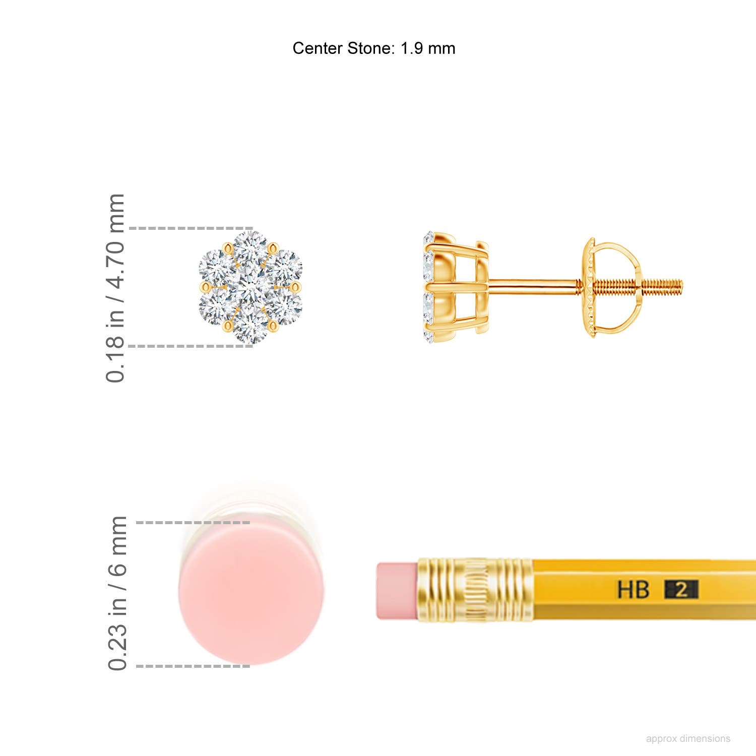 G, VS2 / 0.23 CT / 14 KT Yellow Gold