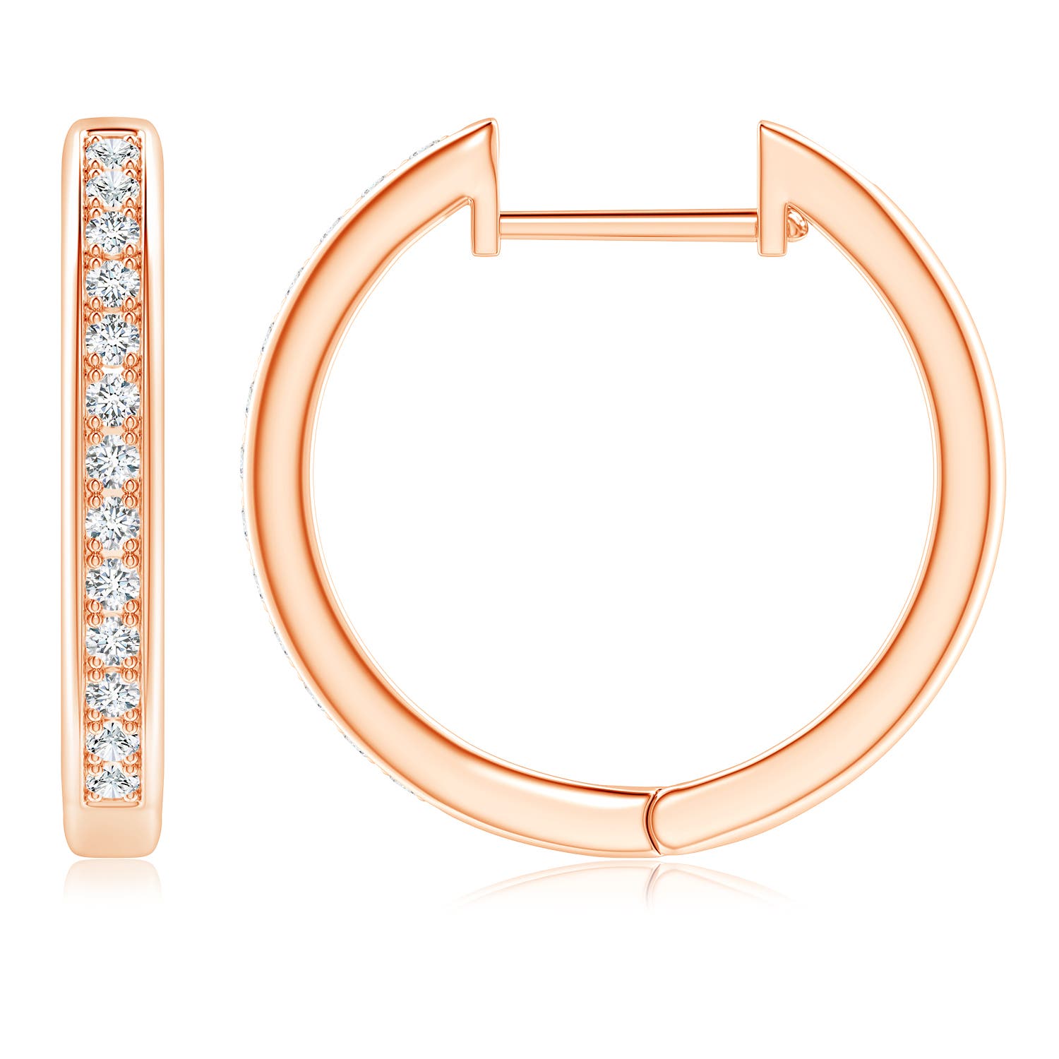 G, VS2 / 0.51 CT / 14 KT Rose Gold