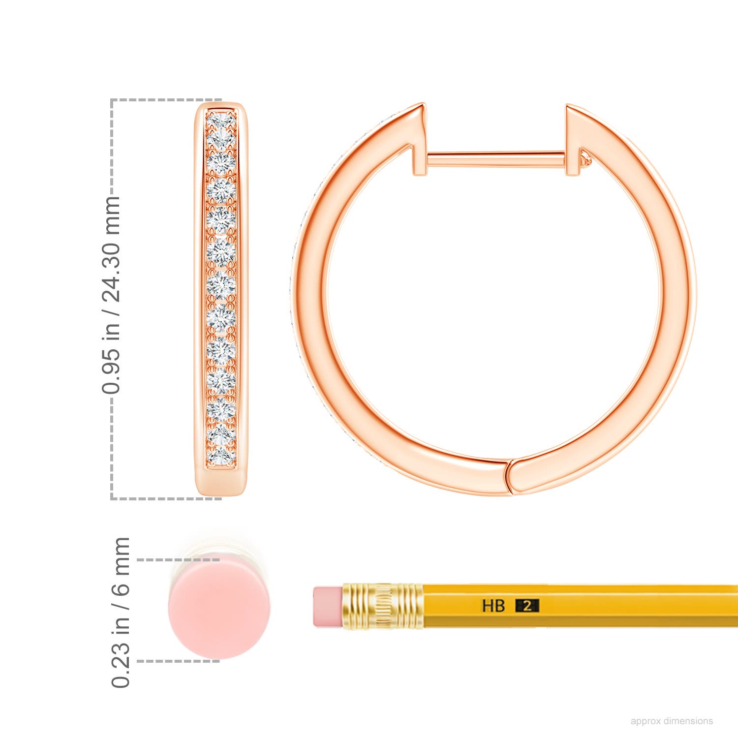 G, VS2 / 0.51 CT / 14 KT Rose Gold