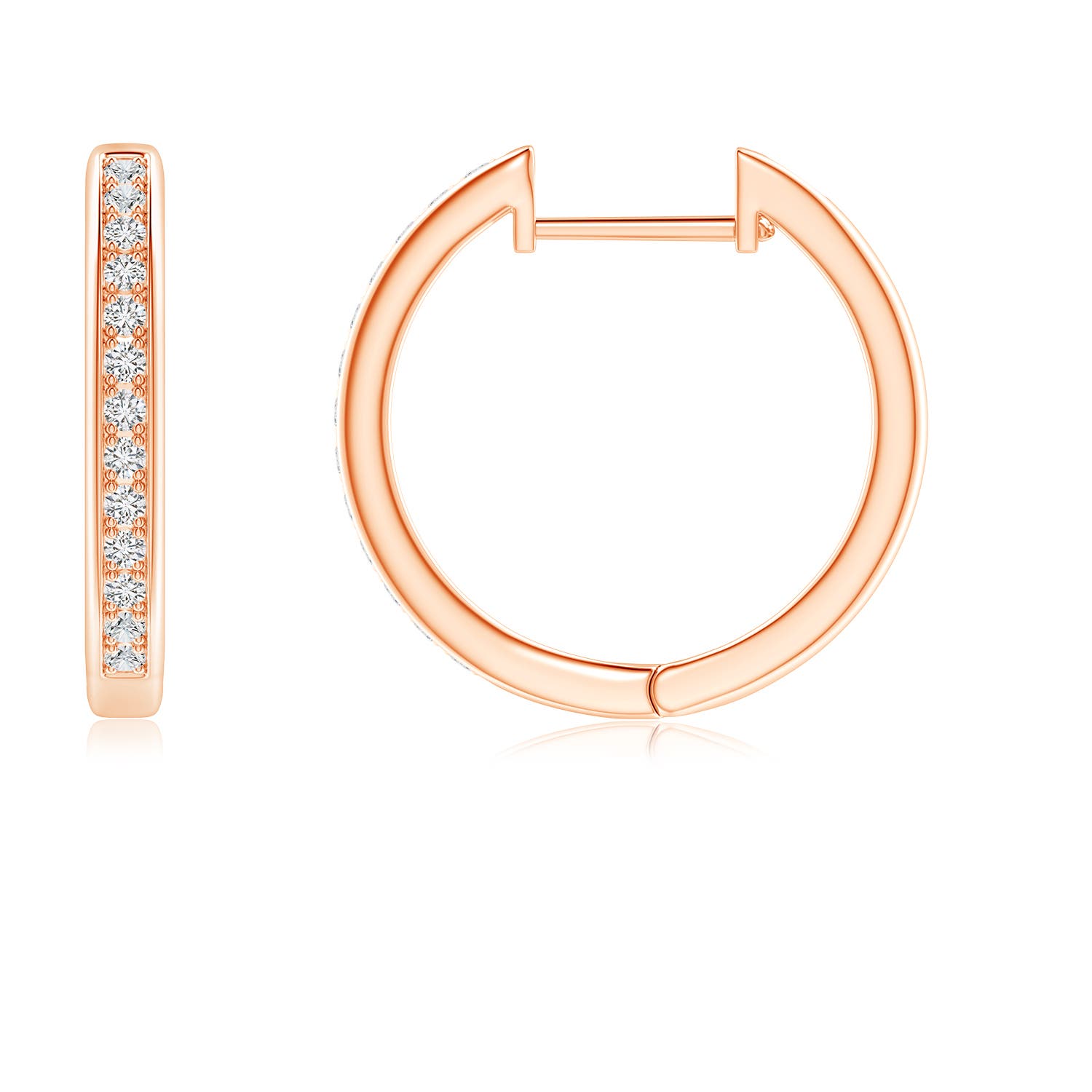 H, SI2 / 0.21 CT / 14 KT Rose Gold