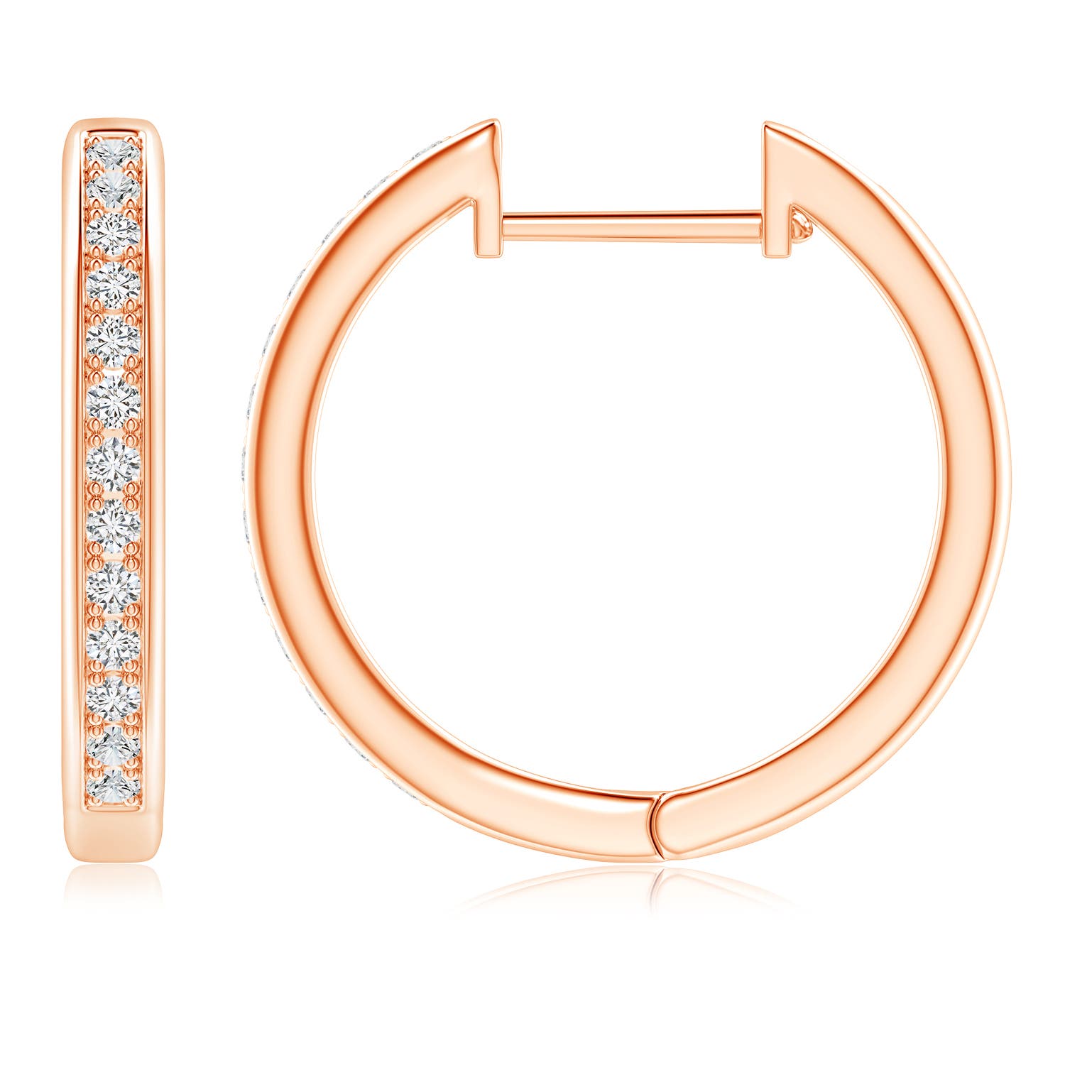 H, SI2 / 0.51 CT / 14 KT Rose Gold