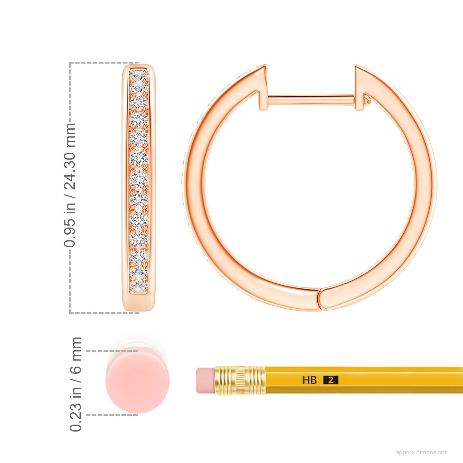 H, SI2 / 0.51 CT / 14 KT Rose Gold