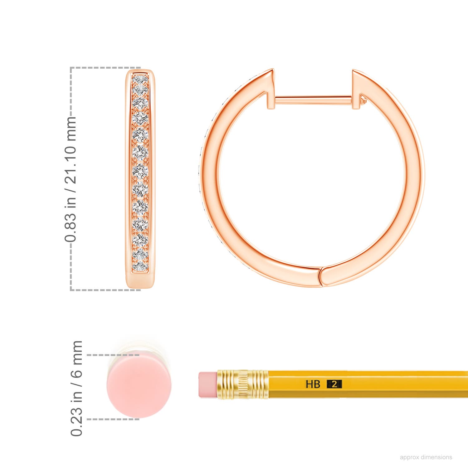 I-J, I1-I2 / 0.34 CT / 14 KT Rose Gold