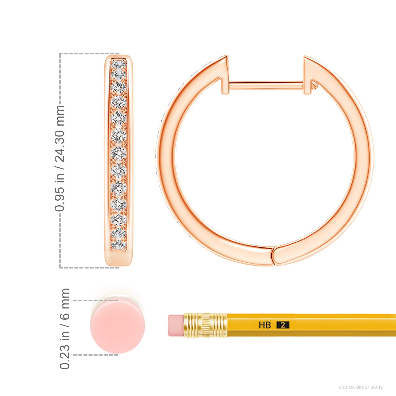 I-J, I1-I2 / 0.51 CT / 14 KT Rose Gold