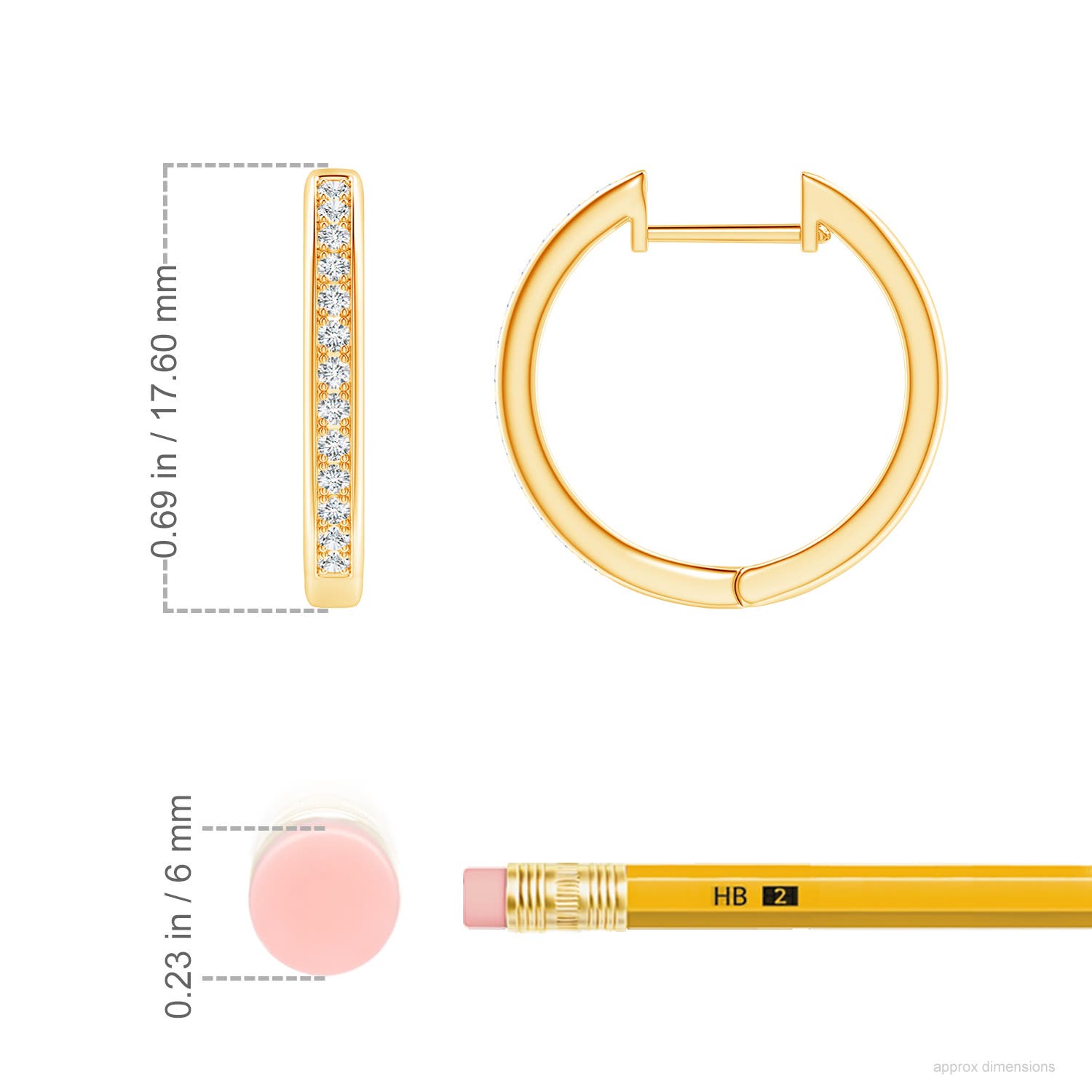 G, VS2 / 0.21 CT / 14 KT Yellow Gold