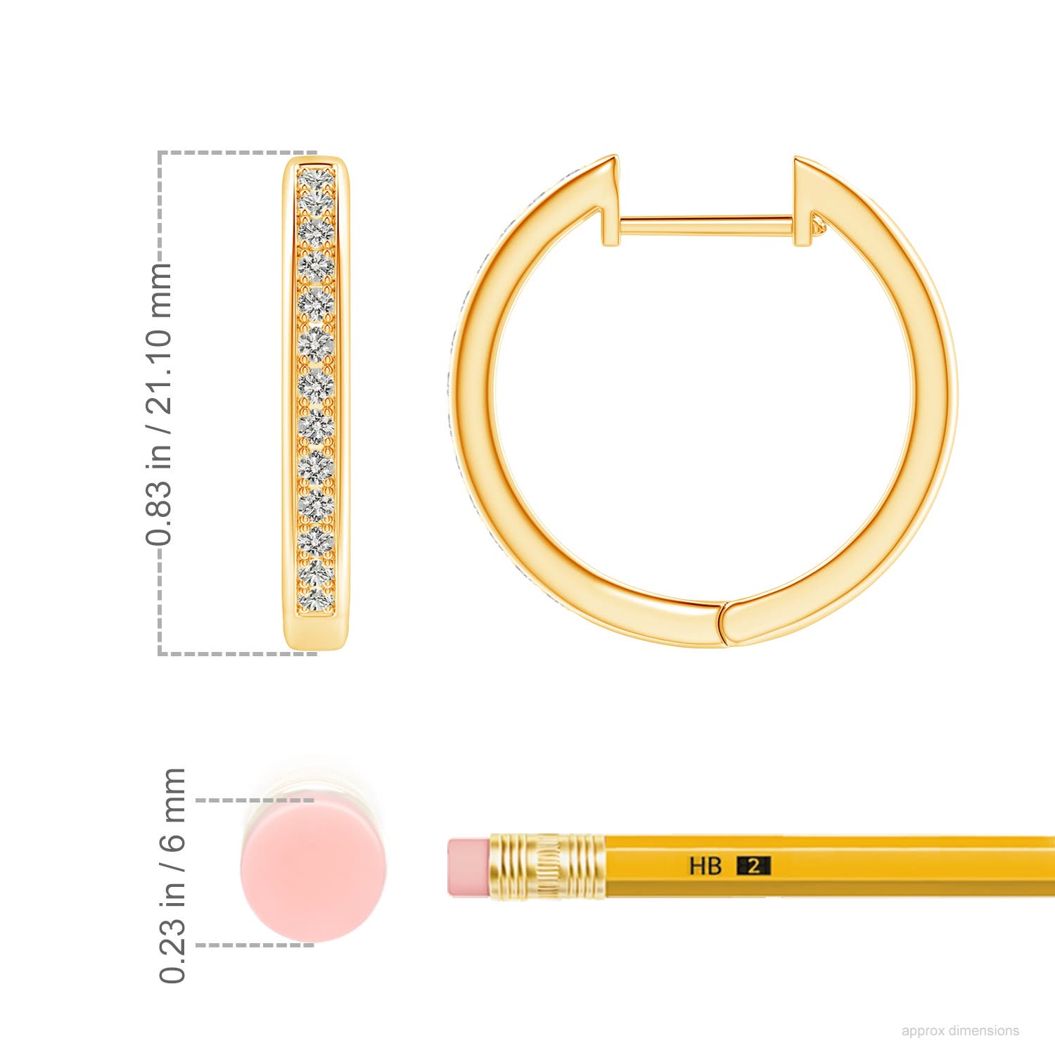 K, I3 / 0.34 CT / 14 KT Yellow Gold