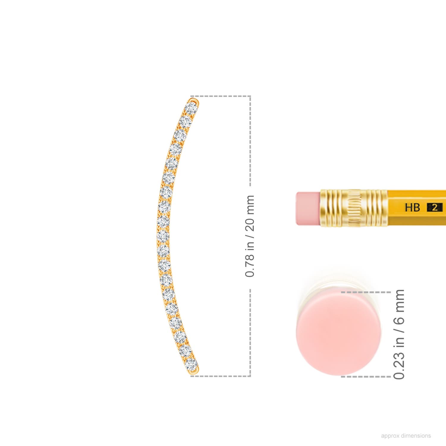 G, VS2 / 0.13 CT / 14 KT Yellow Gold