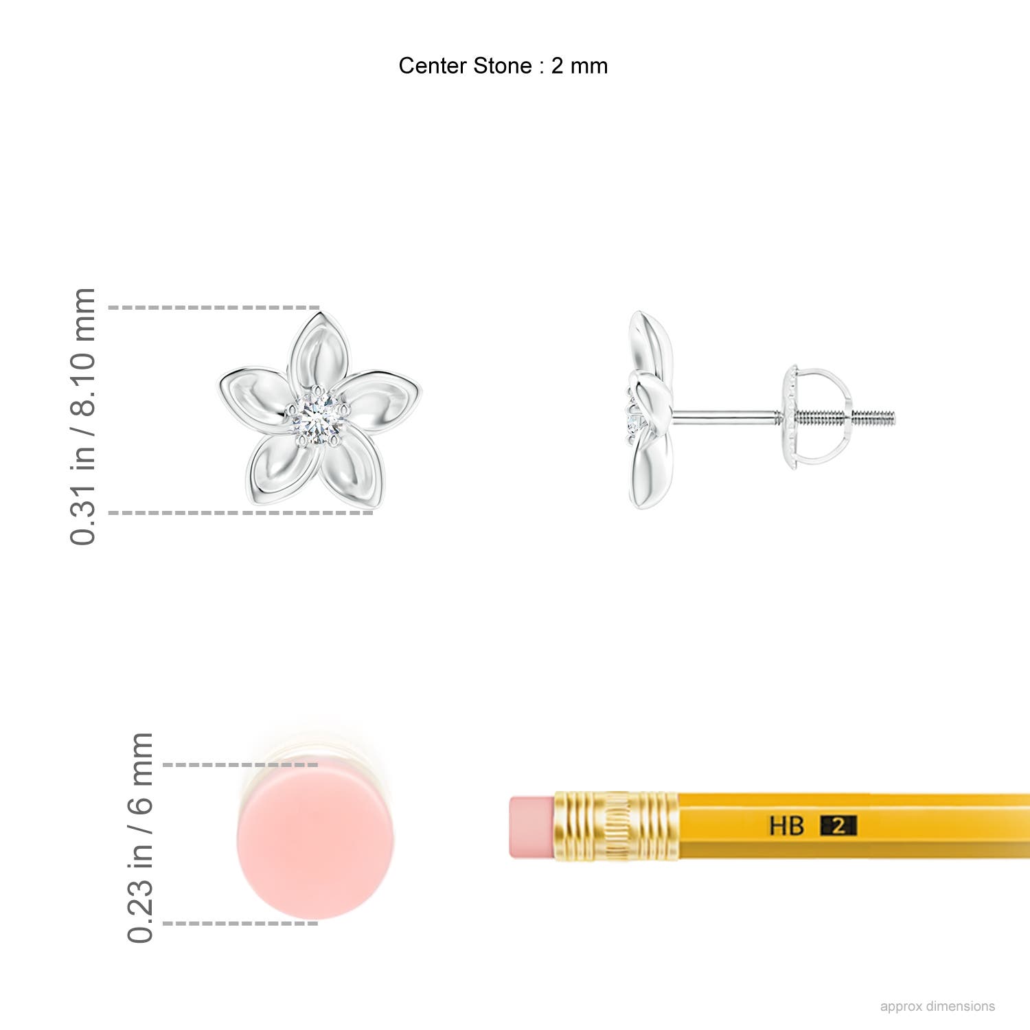 G, VS2 / 0.07 CT / 14 KT White Gold