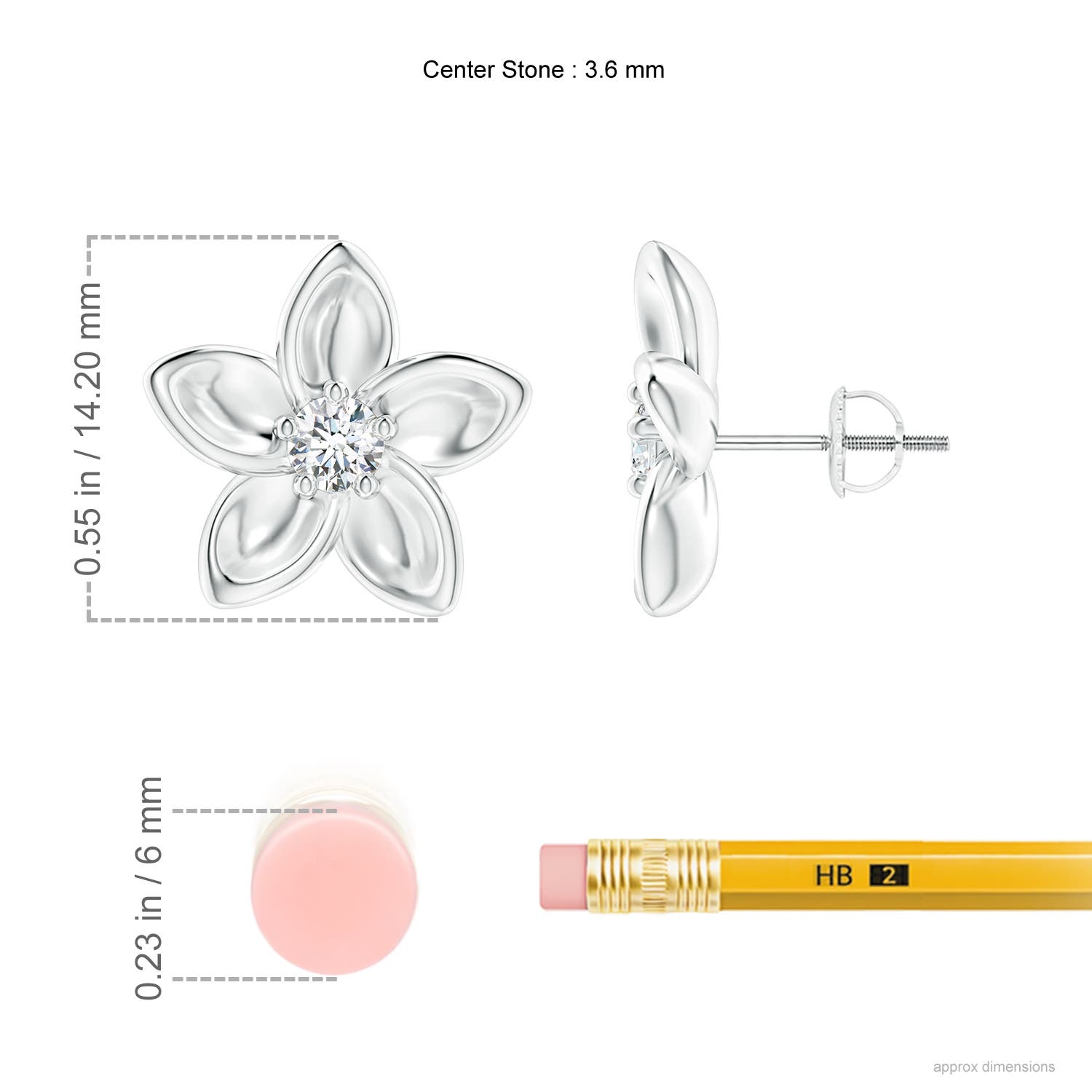 G, VS2 / 0.35 CT / 14 KT White Gold