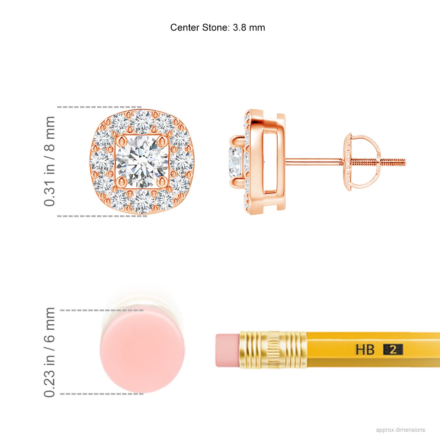 G, VS2 / 0.75 CT / 14 KT Rose Gold