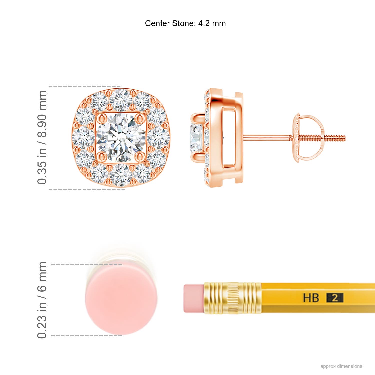 G, VS2 / 1.02 CT / 14 KT Rose Gold