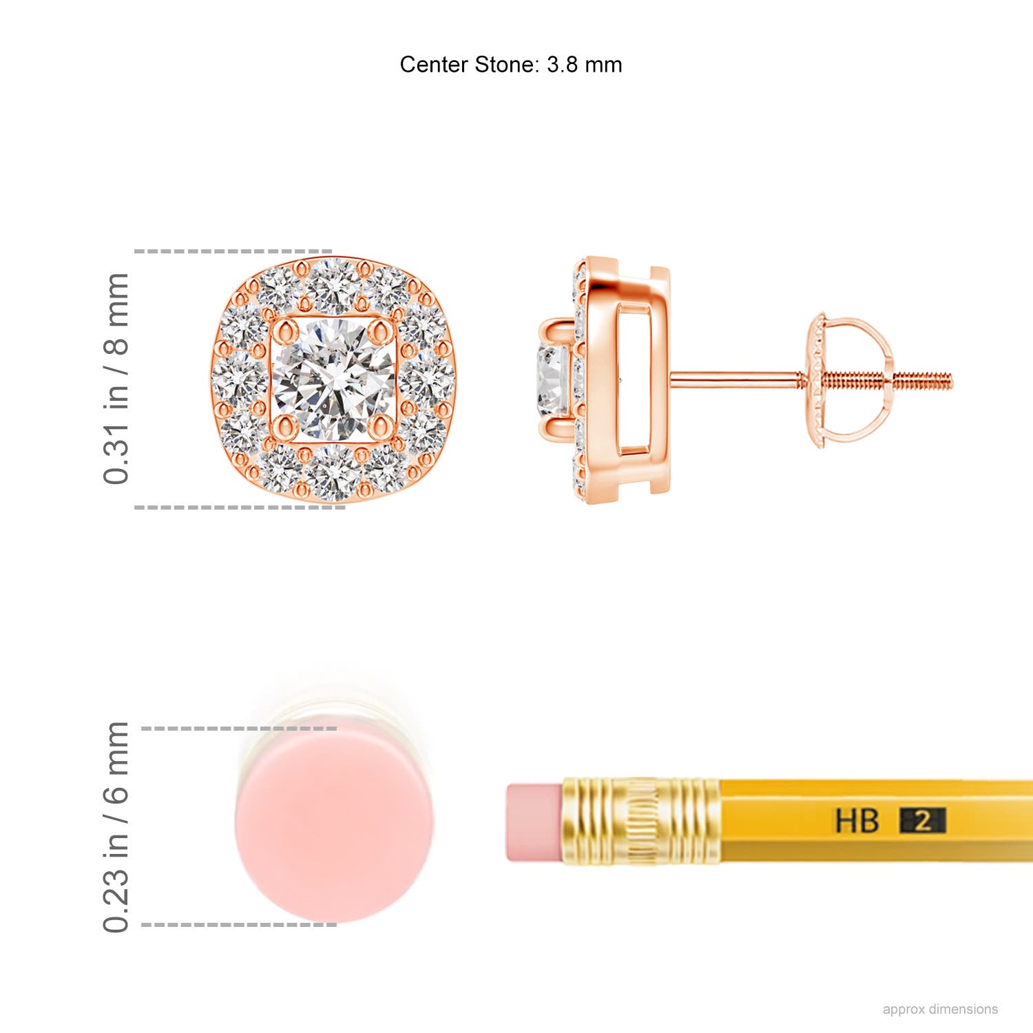 I-J, I1-I2 / 0.75 CT / 14 KT Rose Gold