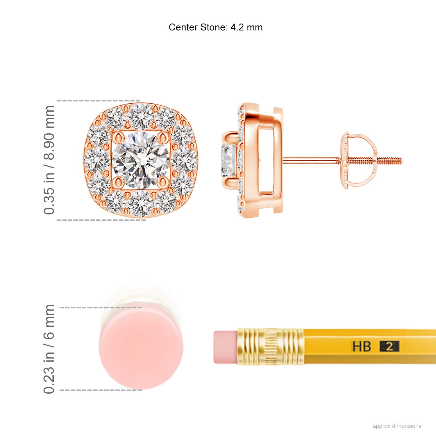 I-J, I1-I2 / 1.02 CT / 14 KT Rose Gold