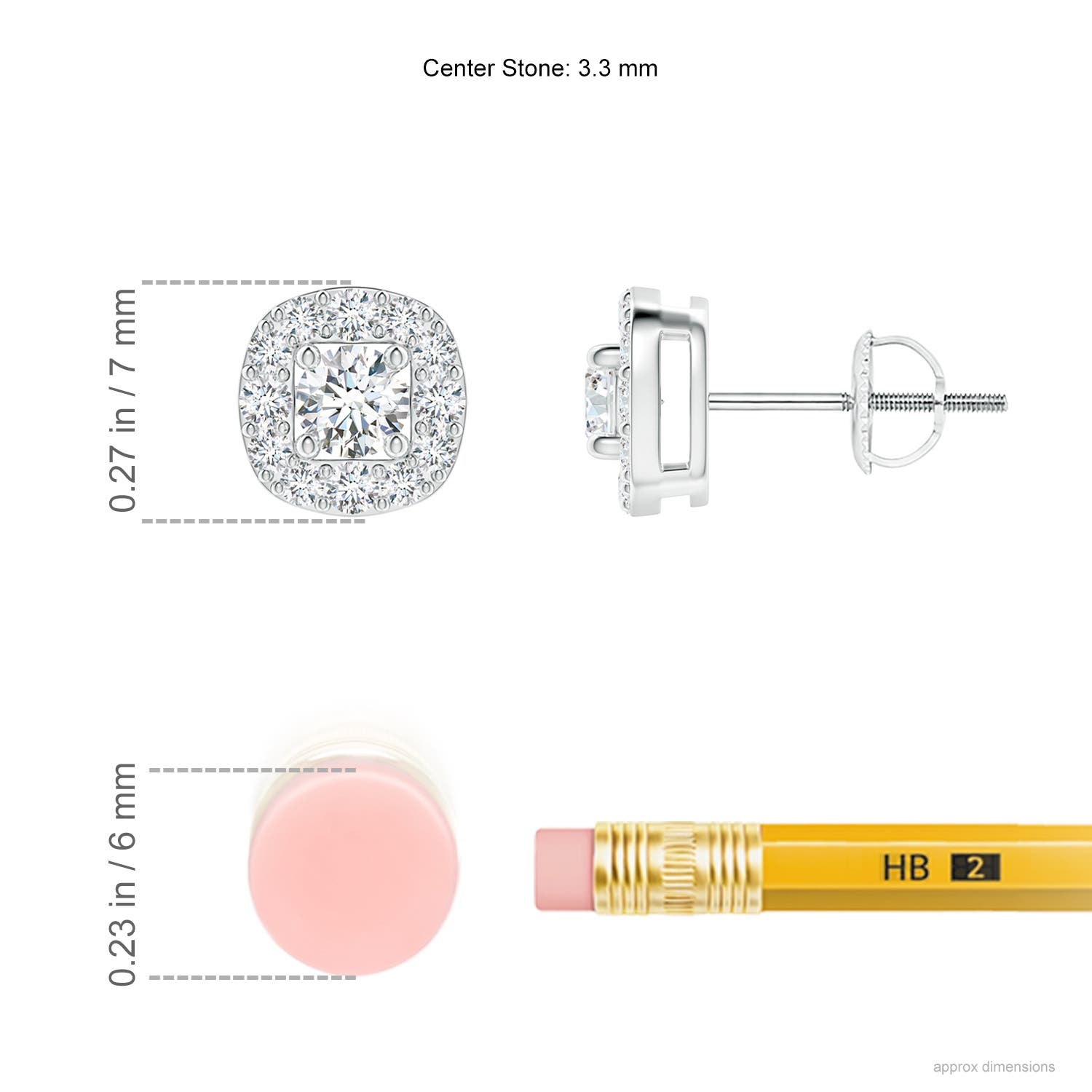 G, VS2 / 0.49 CT / 14 KT White Gold