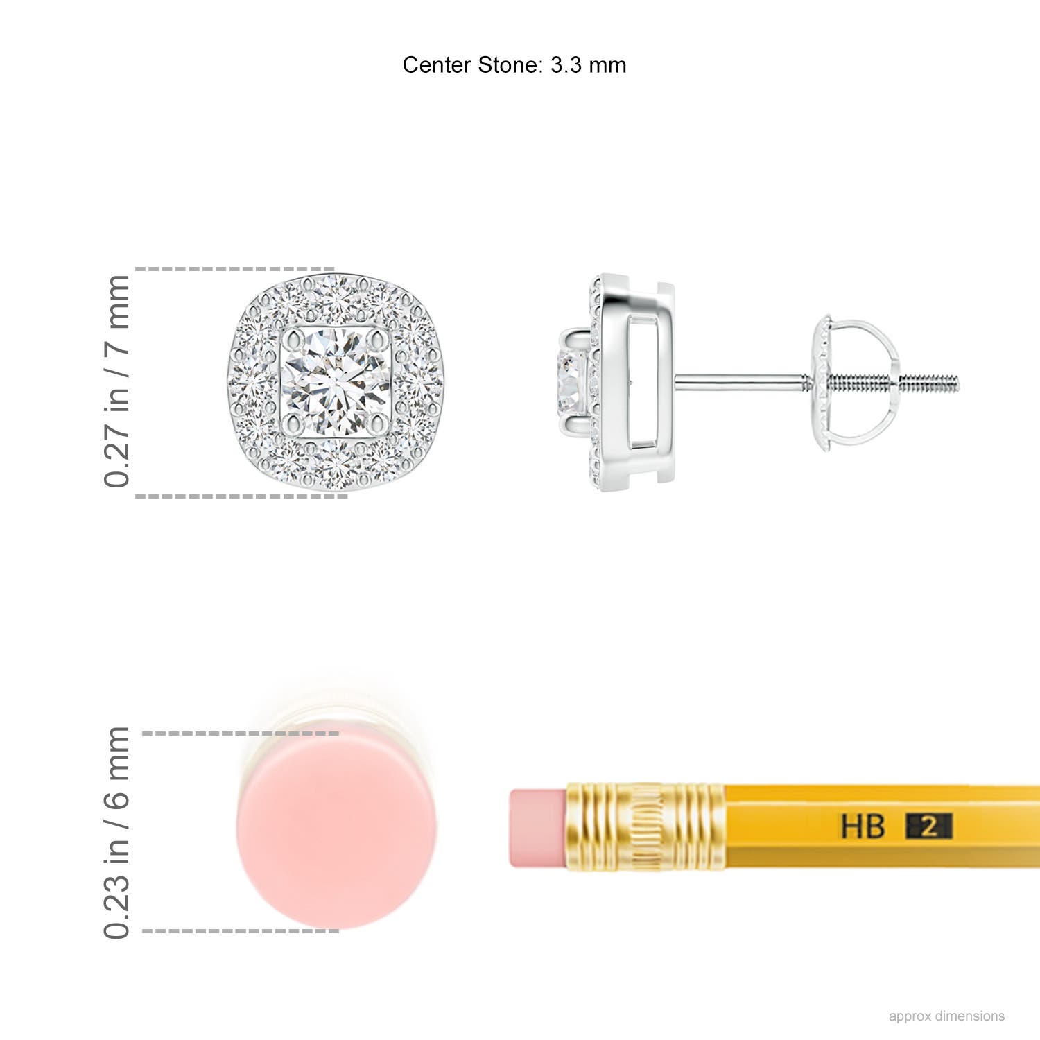 H, SI2 / 0.49 CT / 14 KT White Gold