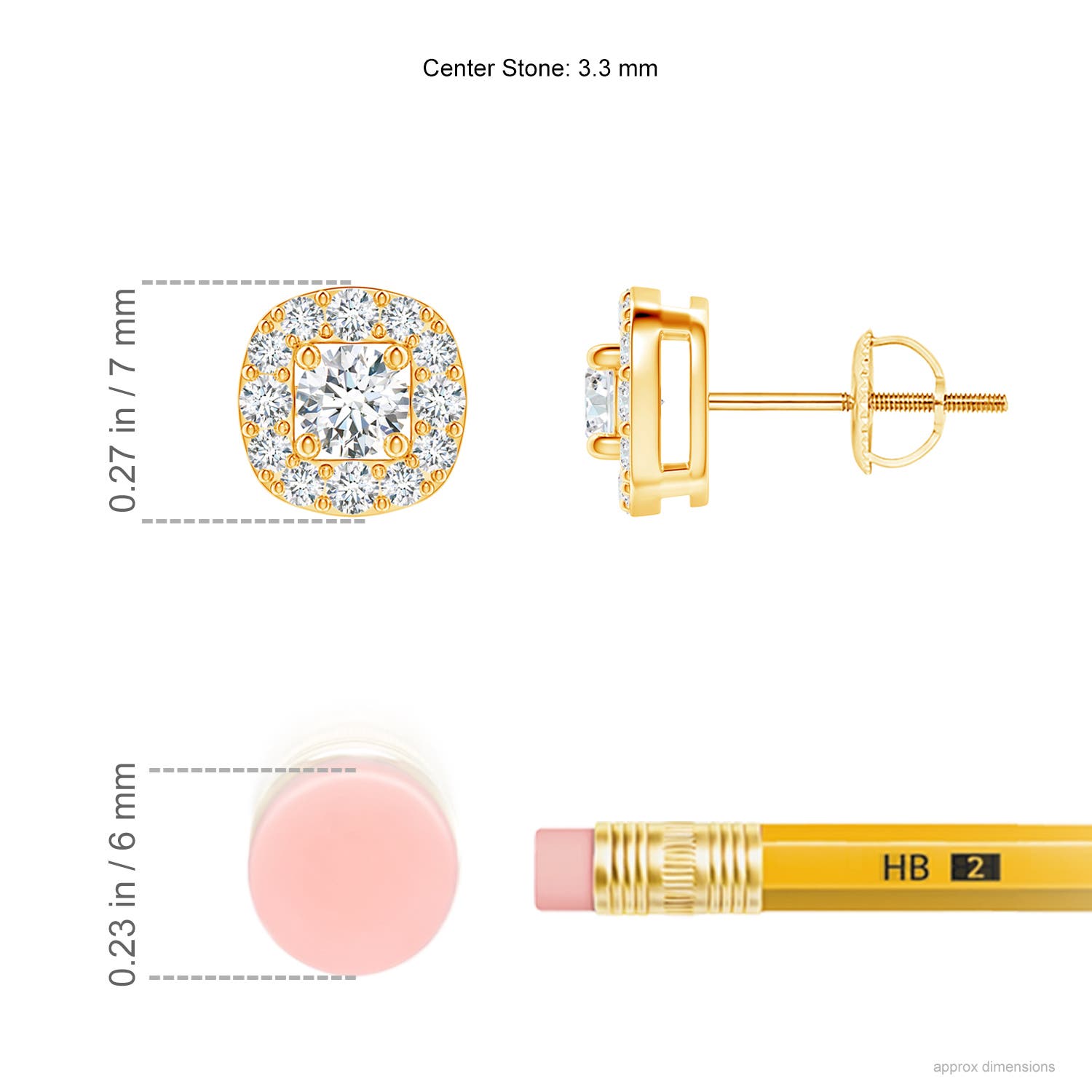 G, VS2 / 0.49 CT / 14 KT Yellow Gold