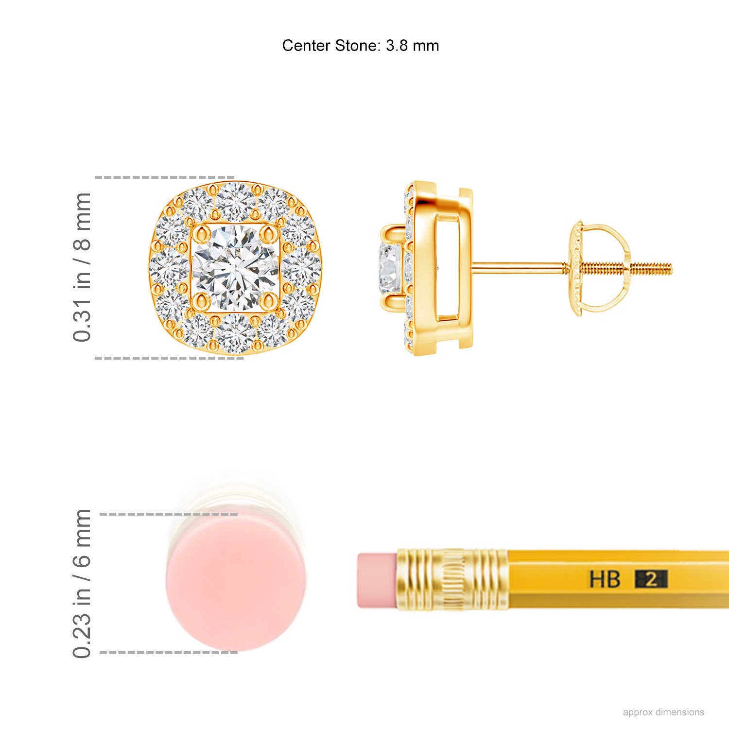 H, SI2 / 0.75 CT / 14 KT Yellow Gold