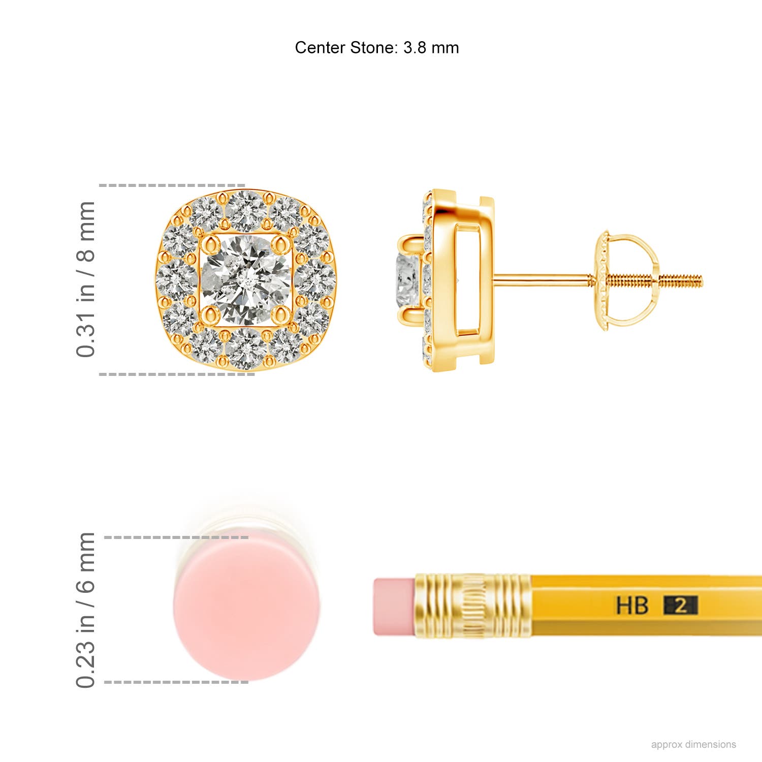 K, I3 / 0.75 CT / 14 KT Yellow Gold