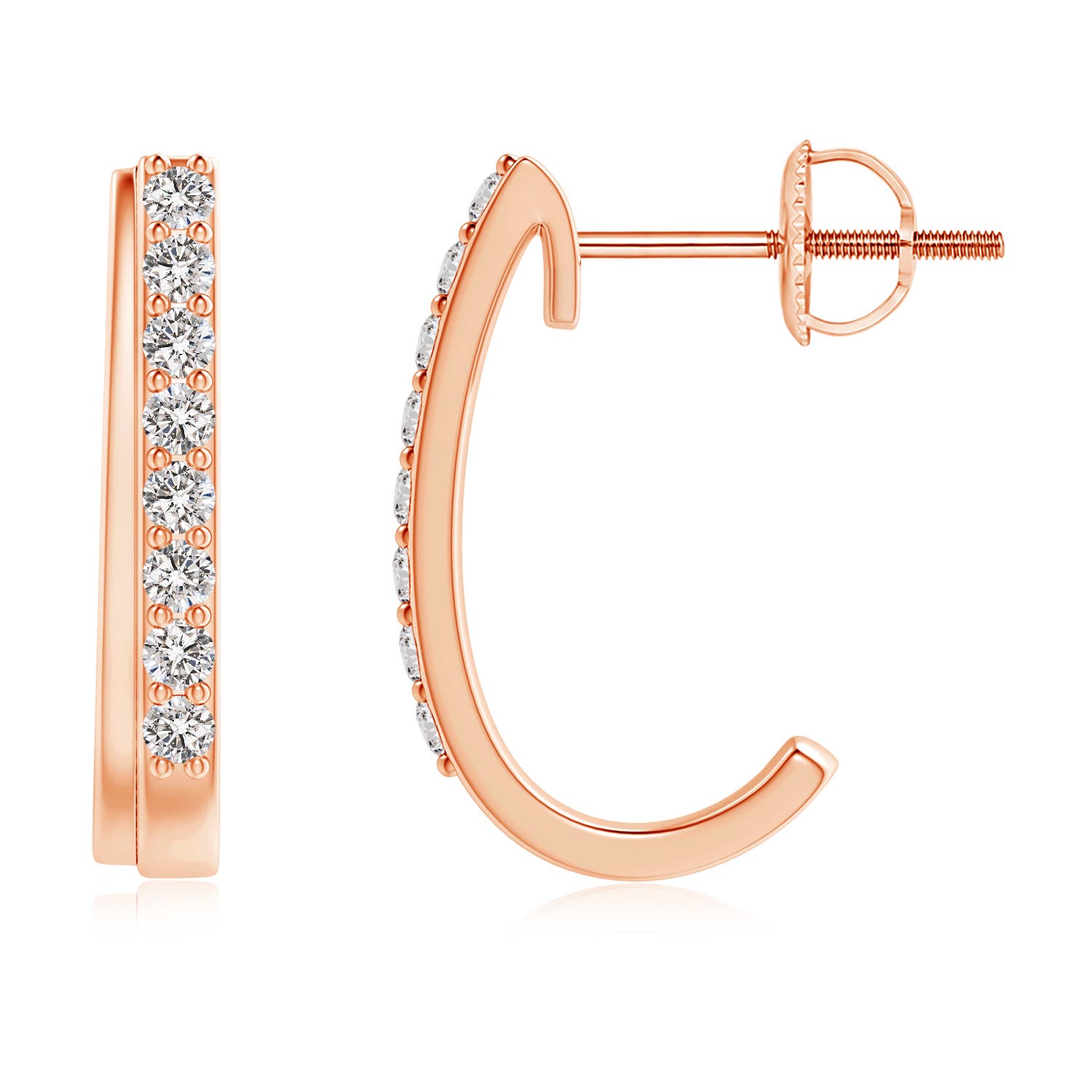 I-J, I1-I2 / 0.19 CT / 14 KT Rose Gold