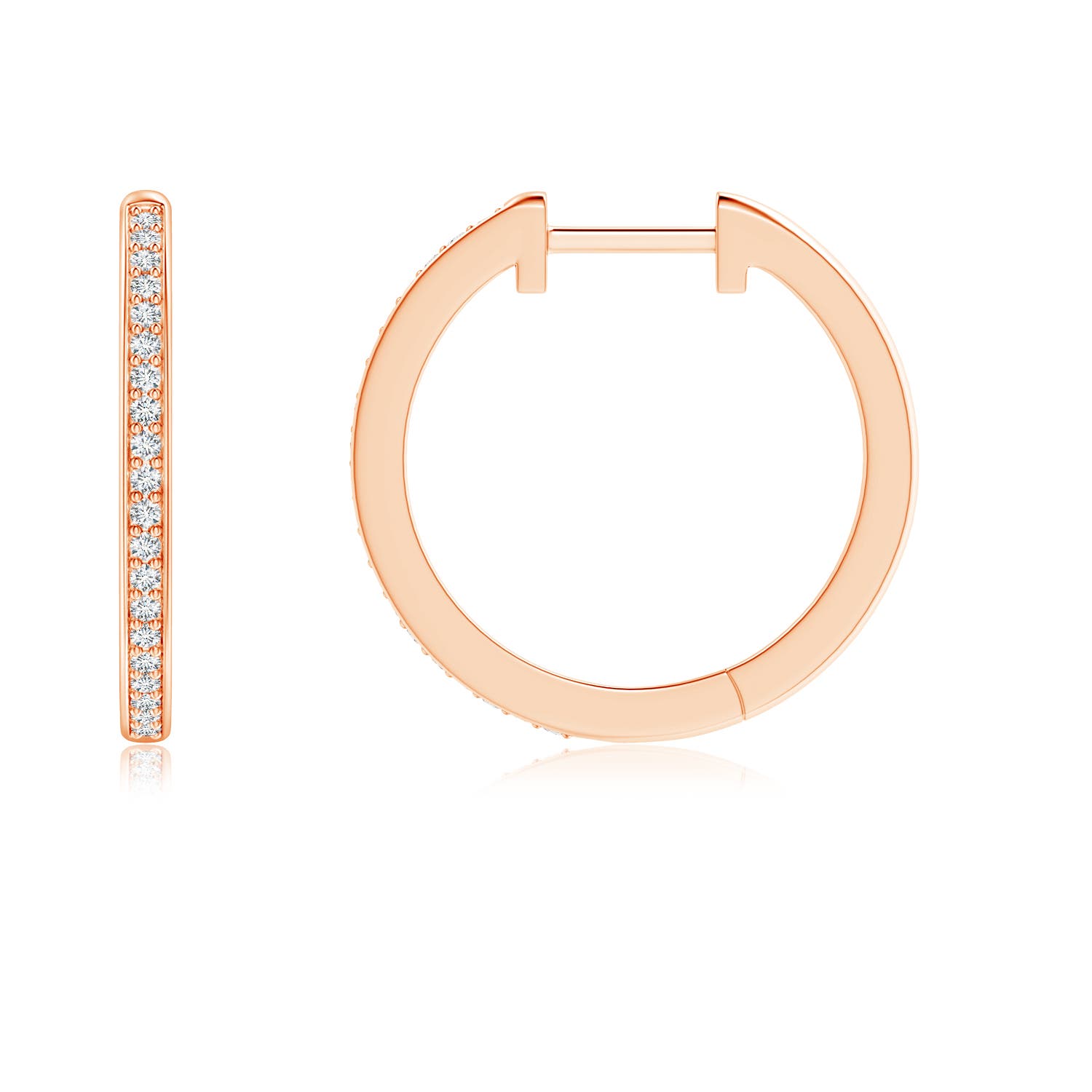 G, VS2 / 0.2 CT / 14 KT Rose Gold