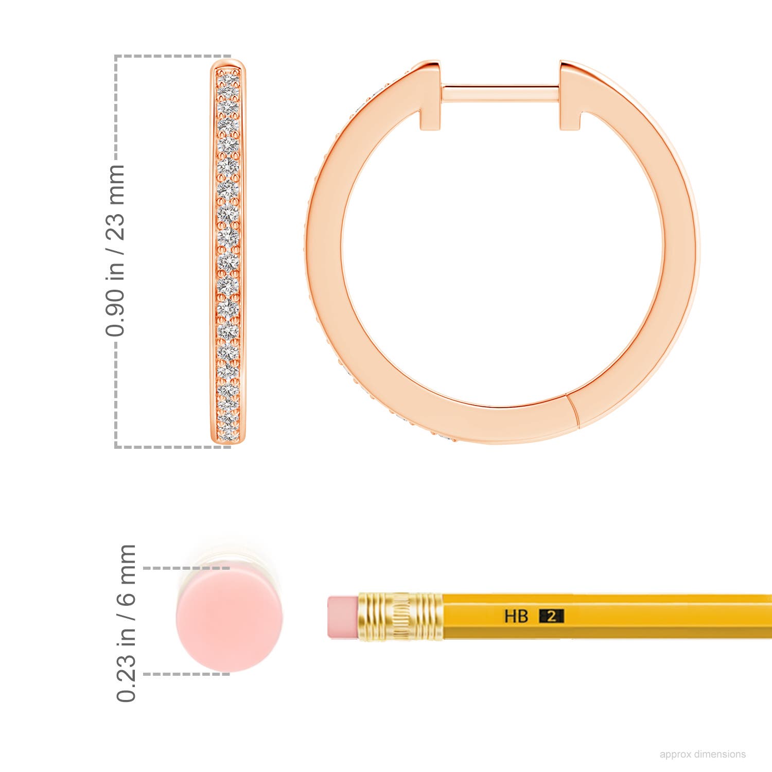 I-J, I1-I2 / 0.32 CT / 14 KT Rose Gold