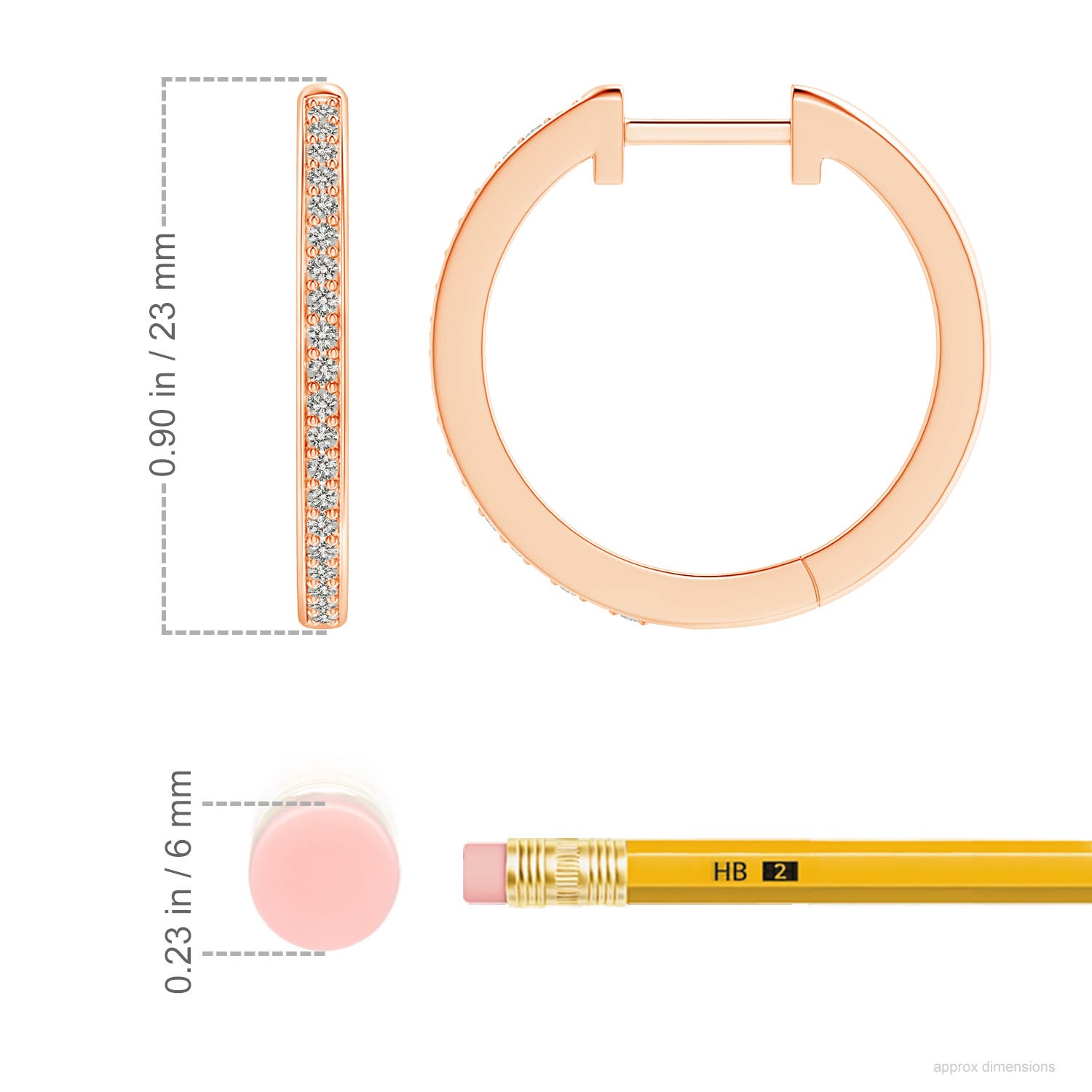 K, I3 / 0.32 CT / 14 KT Rose Gold