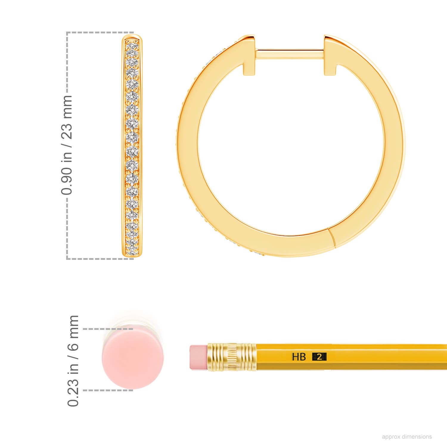 I-J, I1-I2 / 0.32 CT / 14 KT Yellow Gold