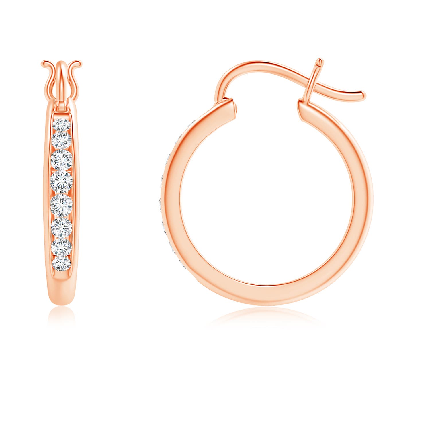 G, VS2 / 0.25 CT / 14 KT Rose Gold