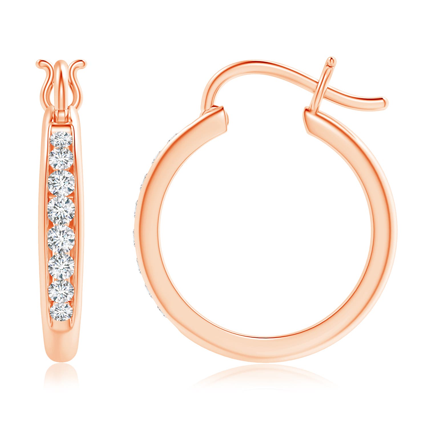 G, VS2 / 0.49 CT / 14 KT Rose Gold