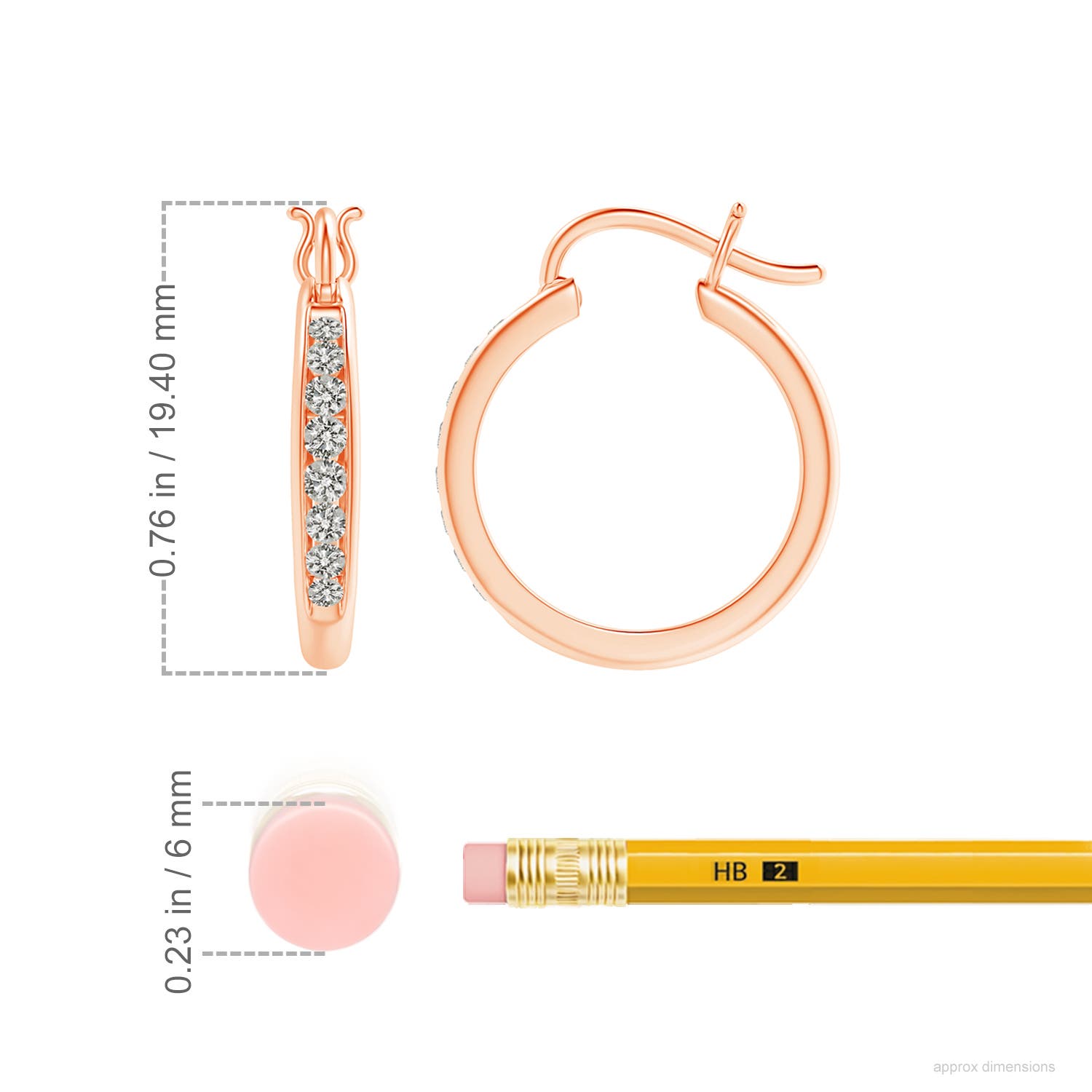 K, I3 / 0.49 CT / 14 KT Rose Gold