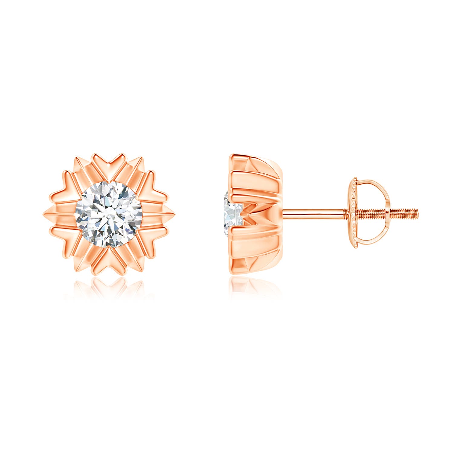 G, VS2 / 0.7 CT / 14 KT Rose Gold