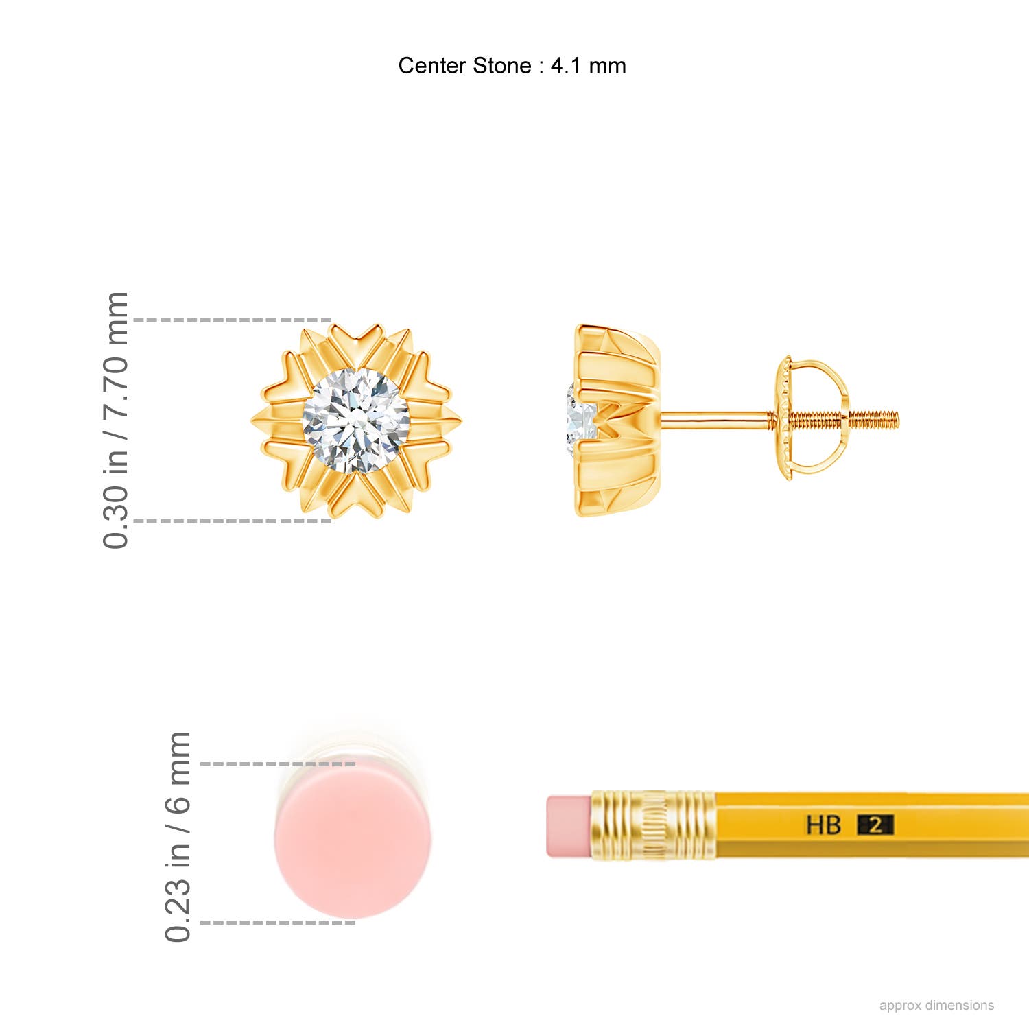 G, VS2 / 0.5 CT / 14 KT Yellow Gold