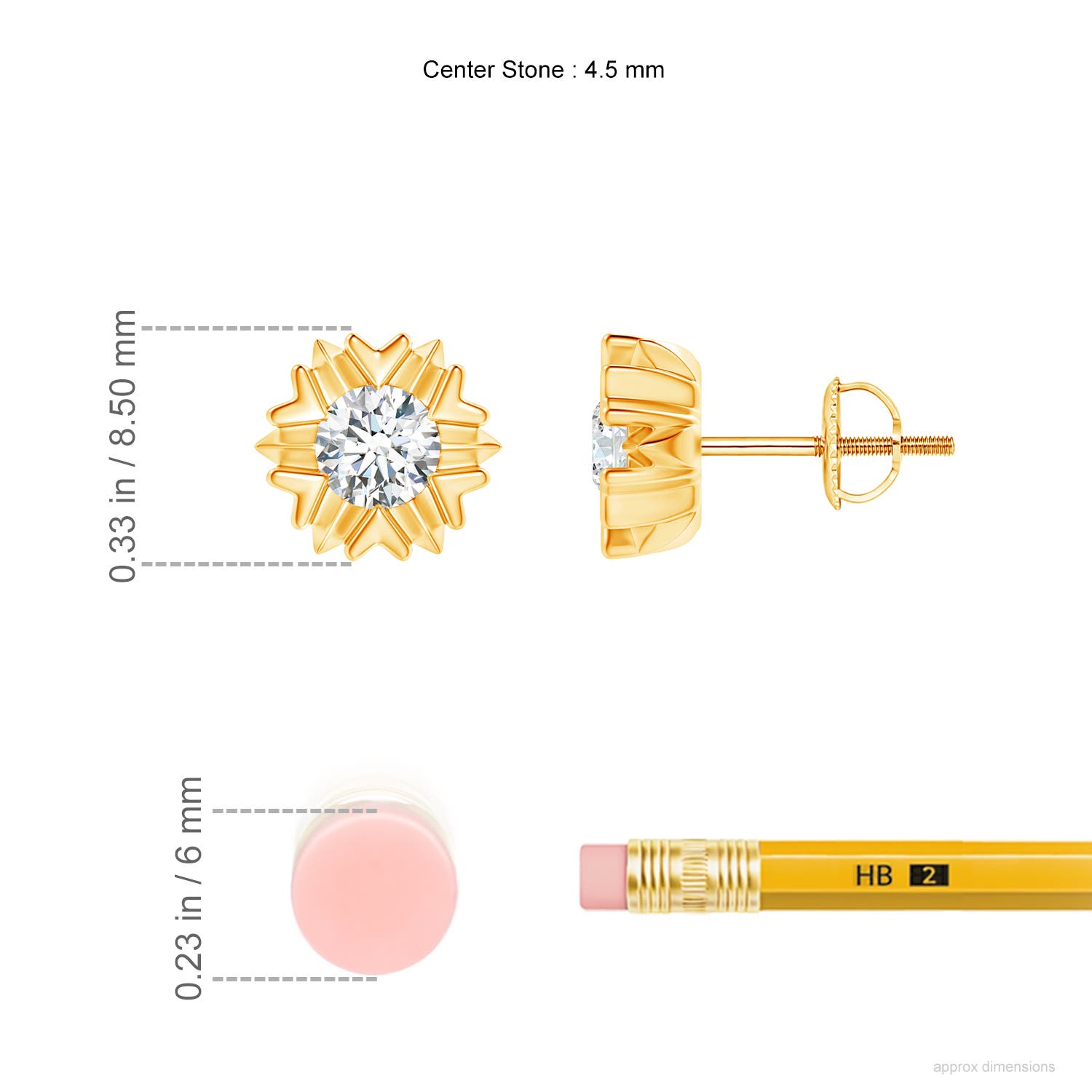 G, VS2 / 0.7 CT / 14 KT Yellow Gold