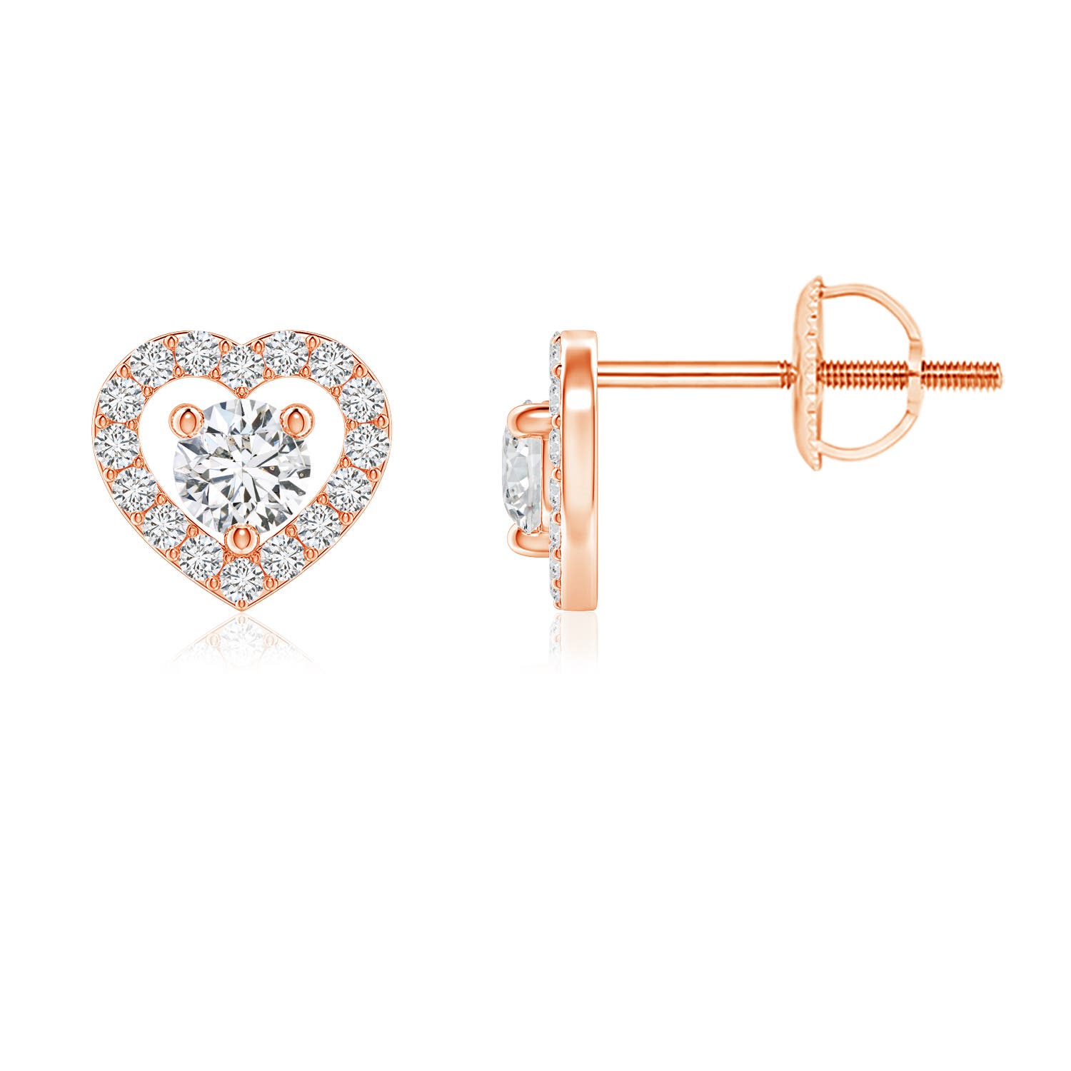 H, SI2 / 0.32 CT / 14 KT Rose Gold