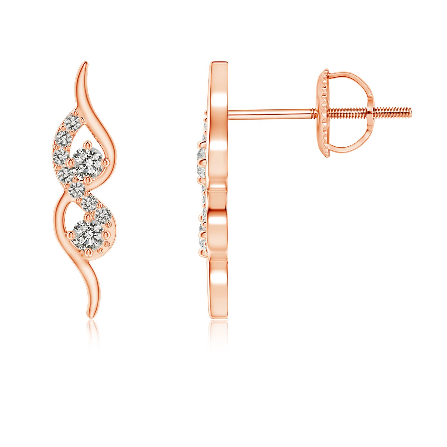 K, I3 / 0.11 CT / 14 KT Rose Gold