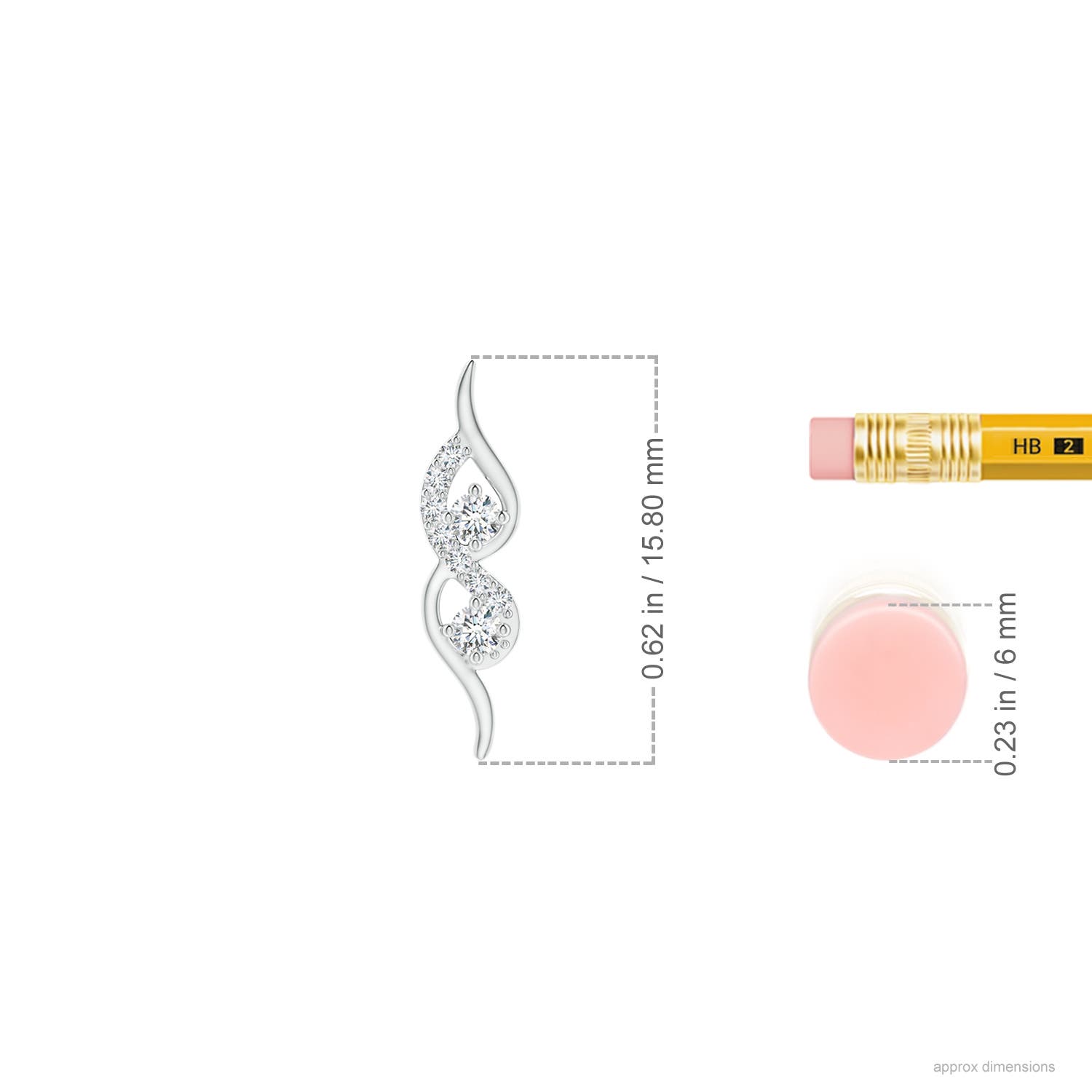 G, VS2 / 0.24 CT / 14 KT White Gold