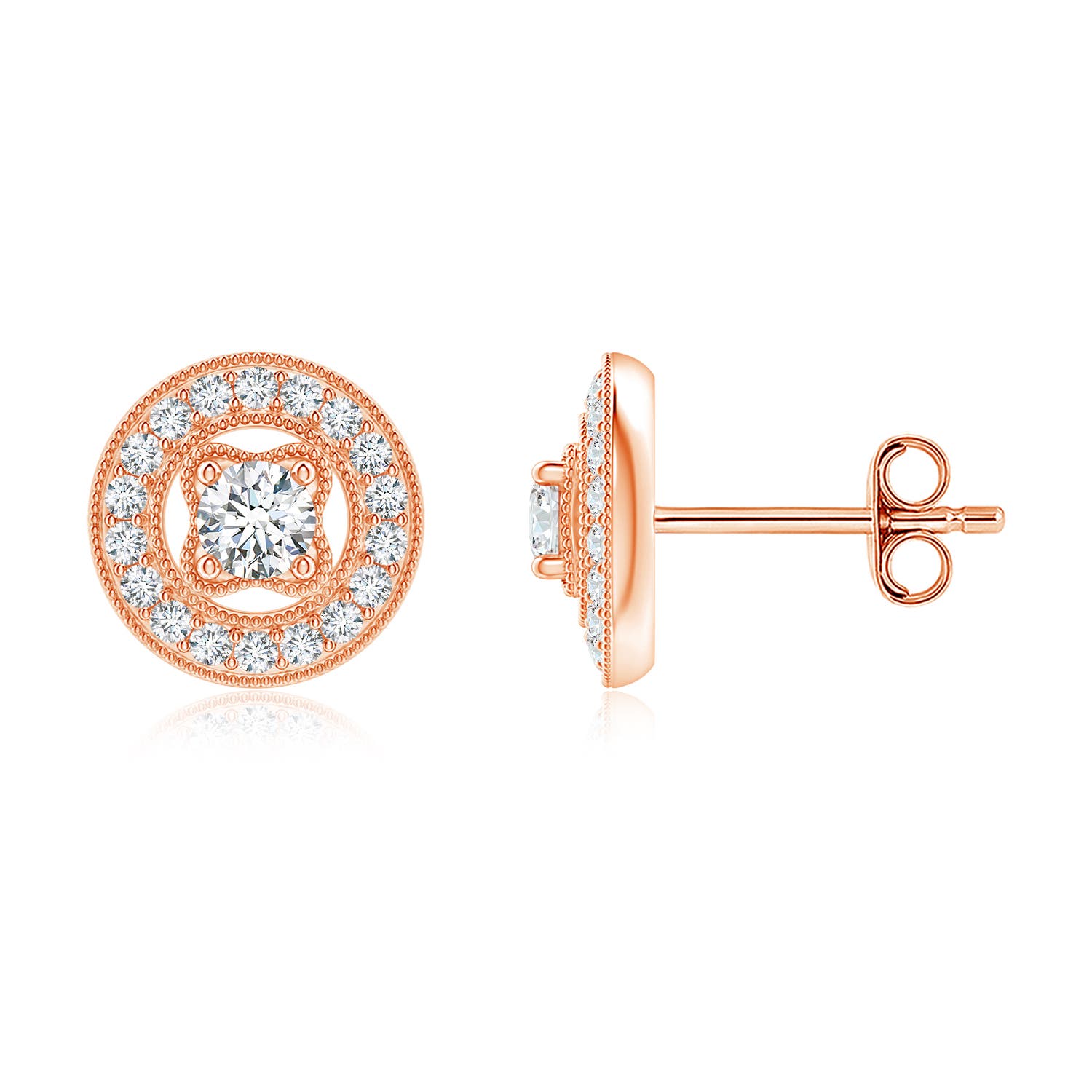 G, VS2 / 0.43 CT / 14 KT Rose Gold