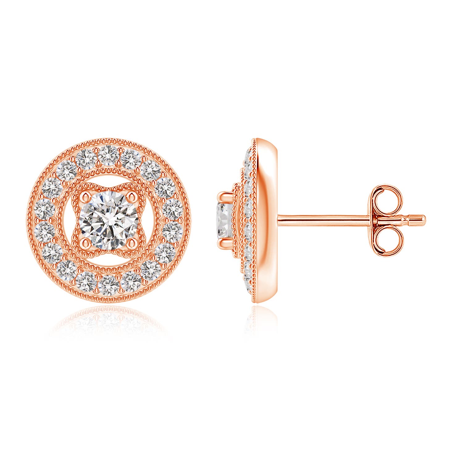 I-J, I1-I2 / 0.68 CT / 14 KT Rose Gold