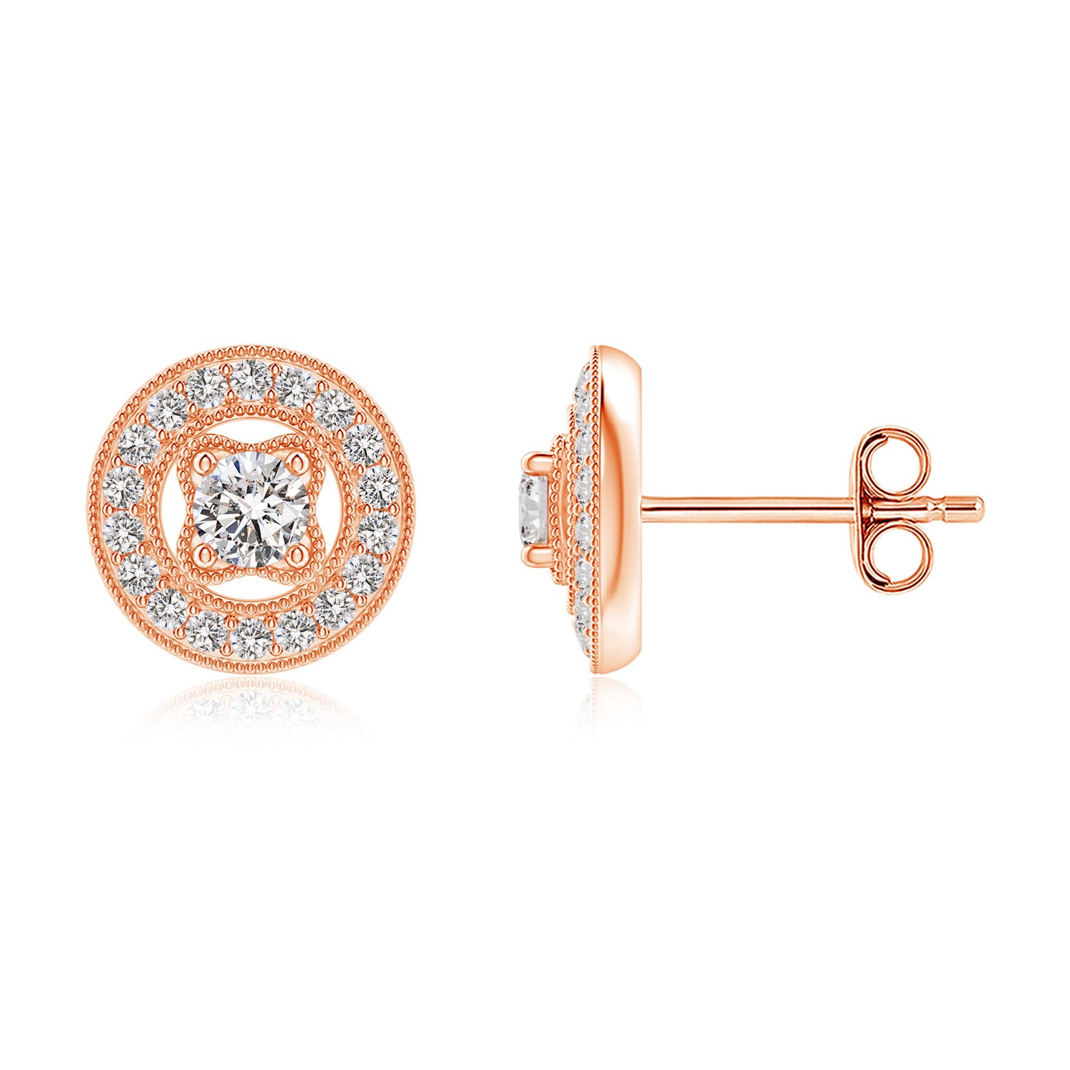 I-J, I1-I2 / 0.43 CT / 14 KT Rose Gold