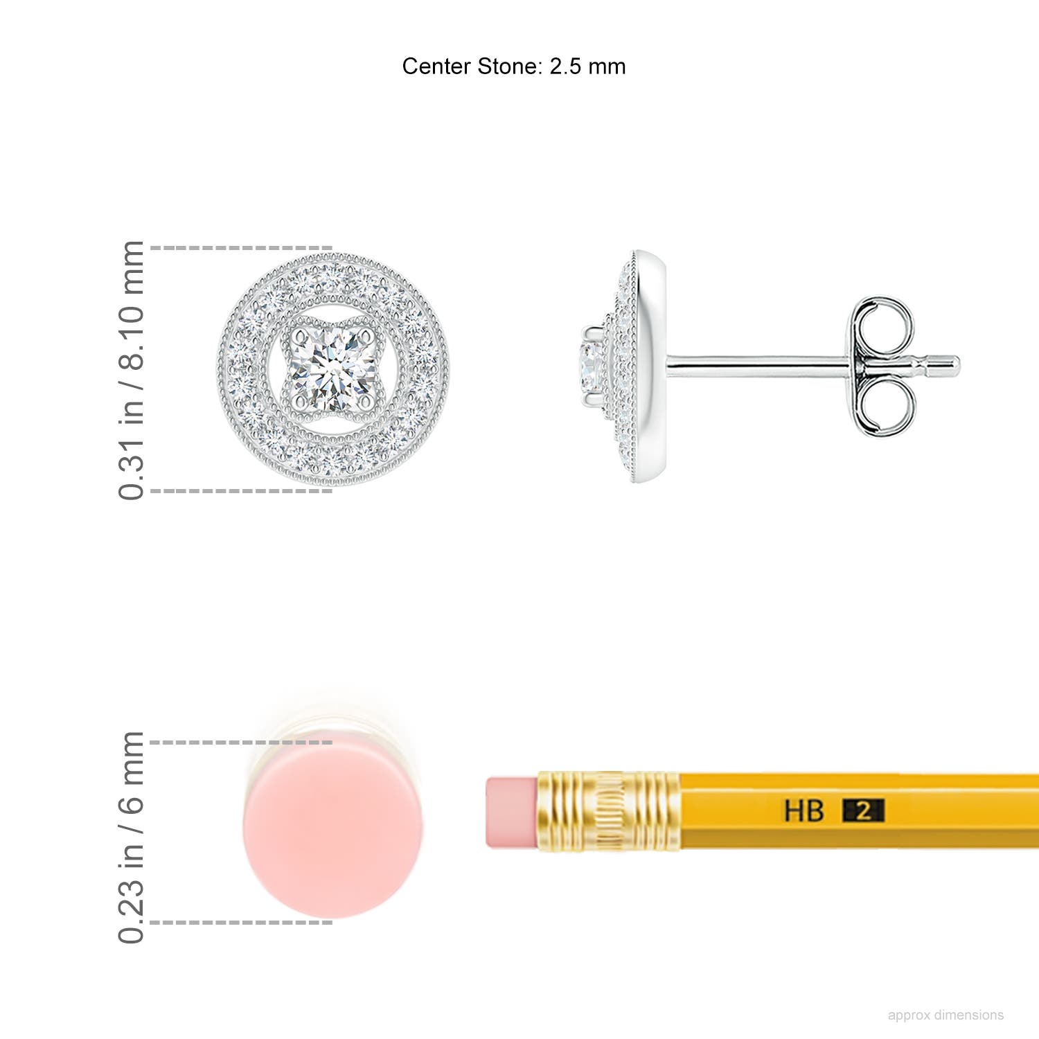 G, VS2 / 0.26 CT / 14 KT White Gold