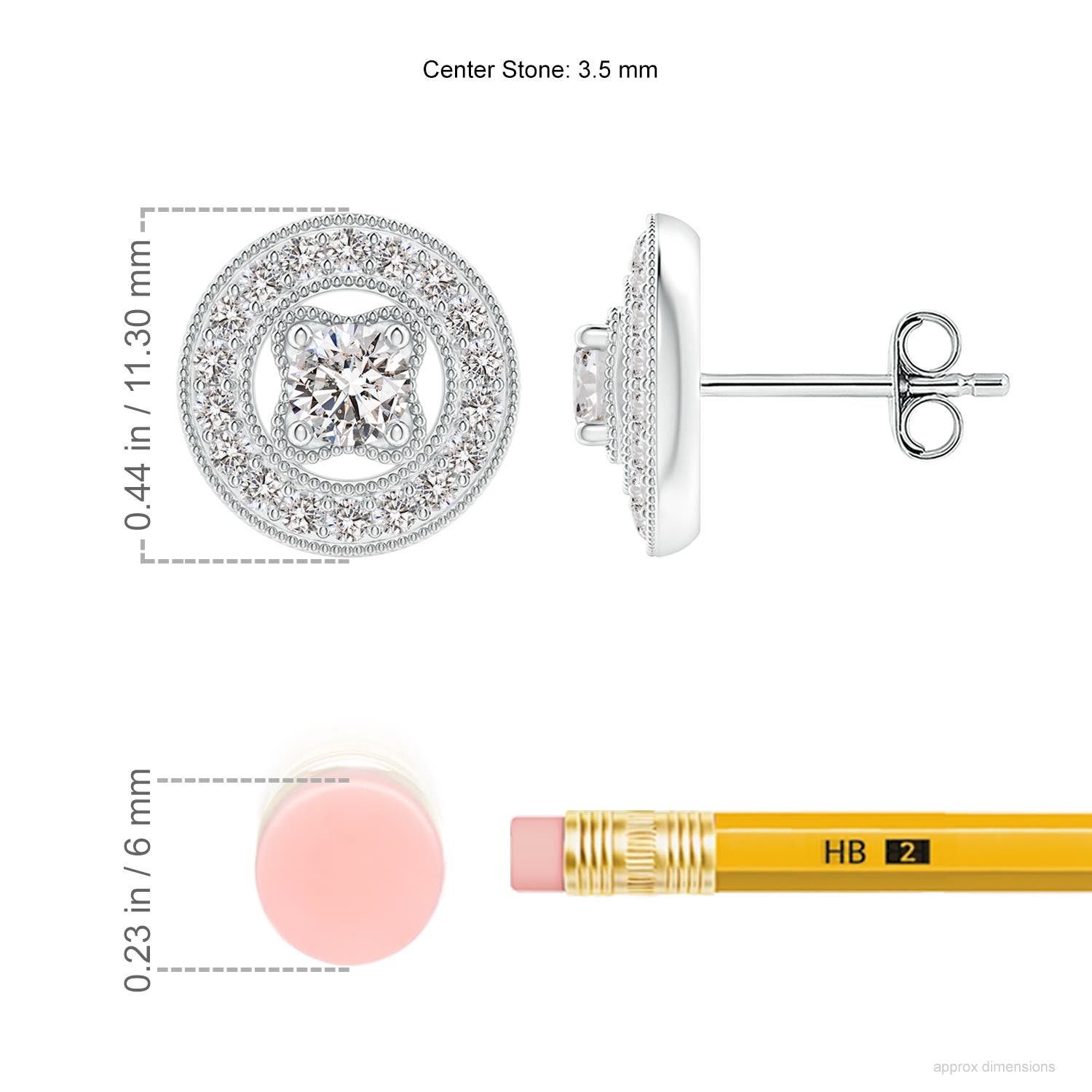 I-J, I1-I2 / 0.68 CT / 14 KT White Gold