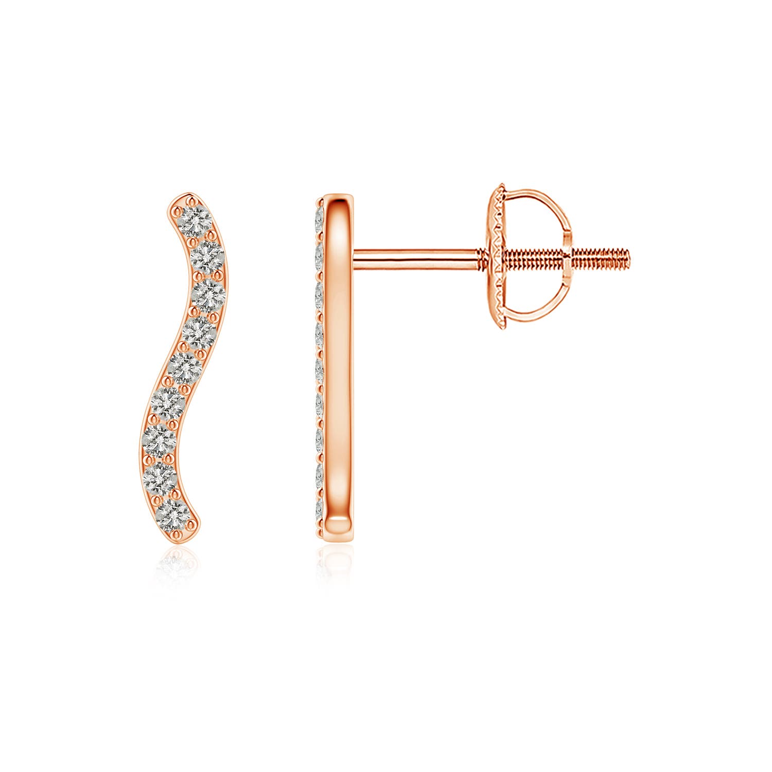 K, I3 / 0.11 CT / 14 KT Rose Gold