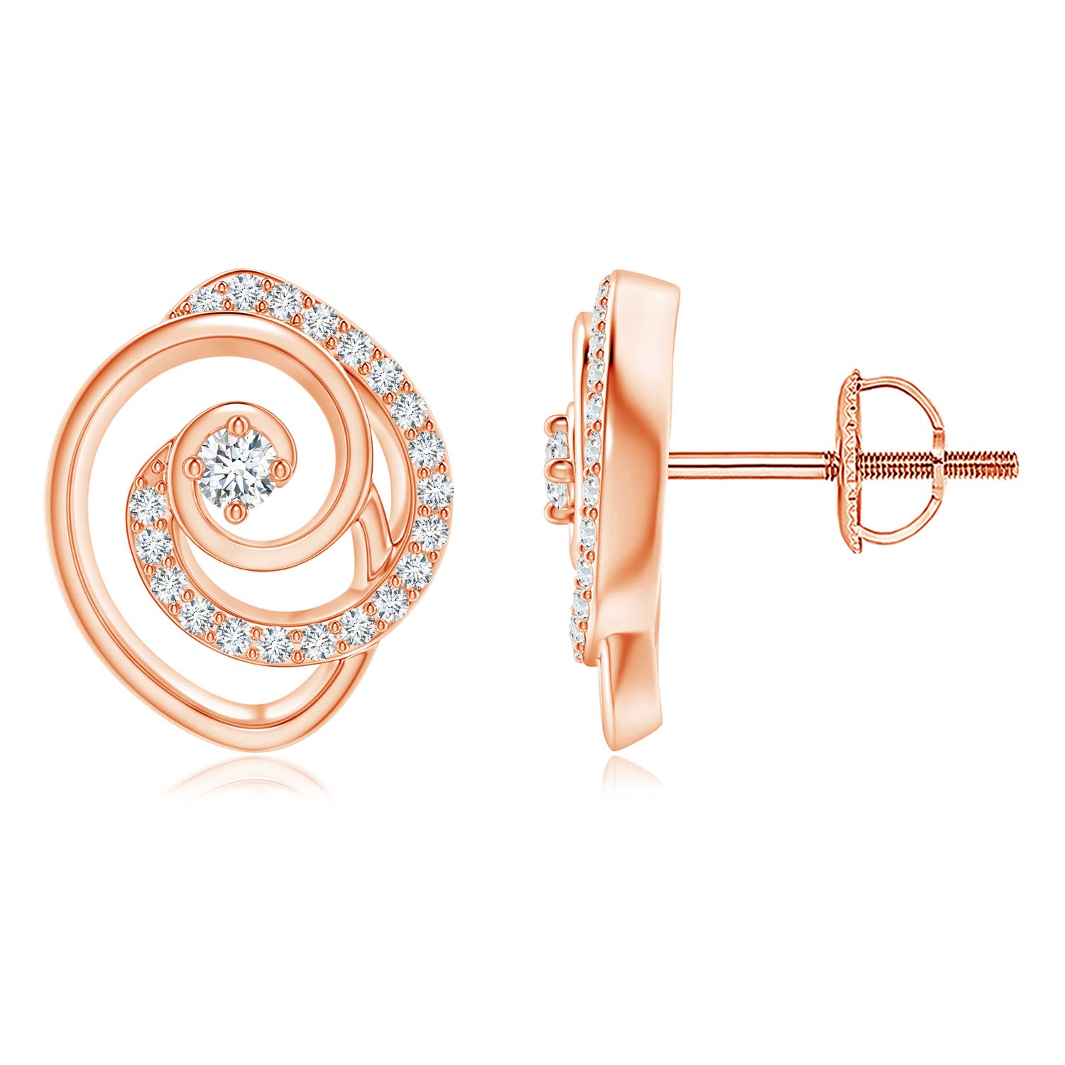 G, VS2 / 0.2 CT / 14 KT Rose Gold