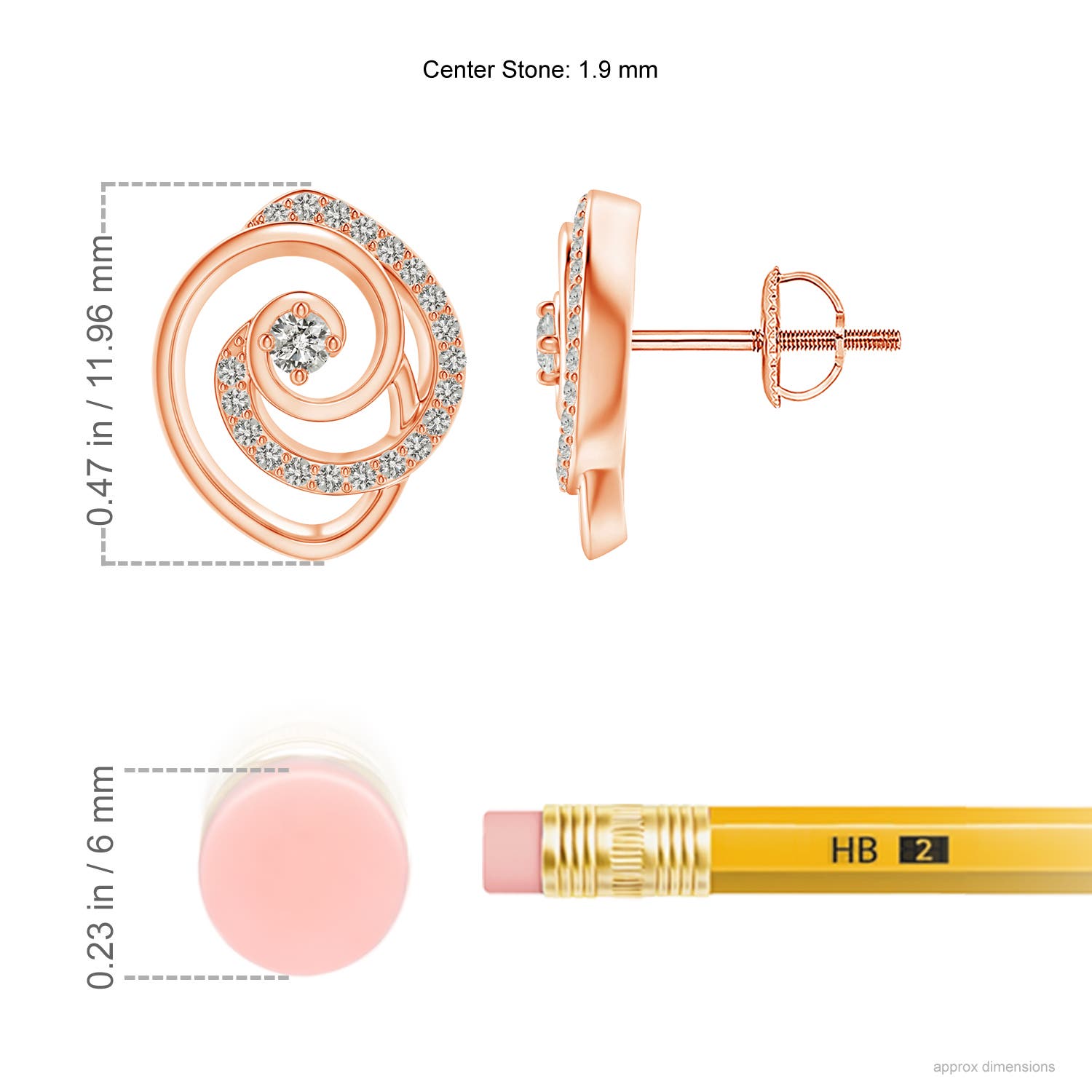 K, I3 / 0.2 CT / 14 KT Rose Gold