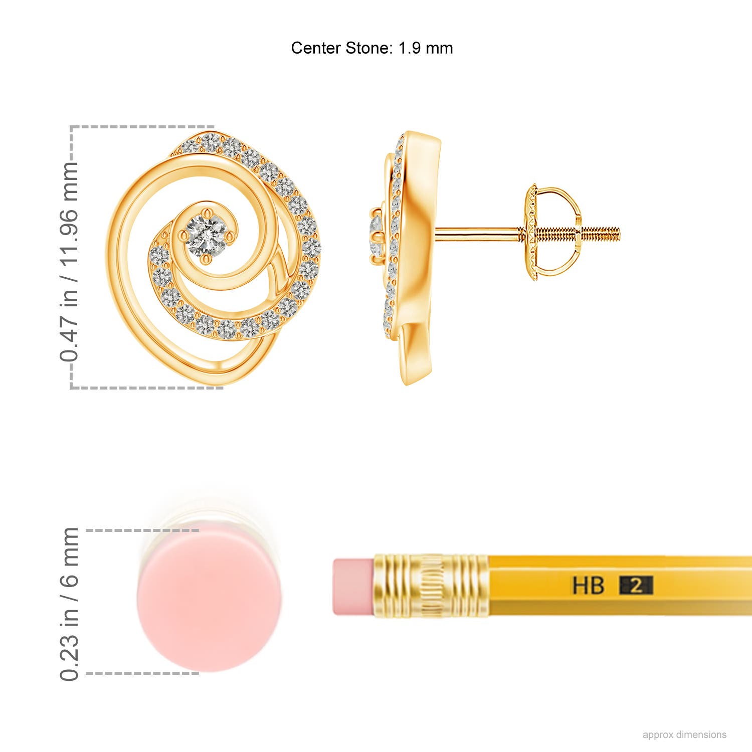 K, I3 / 0.2 CT / 14 KT Yellow Gold