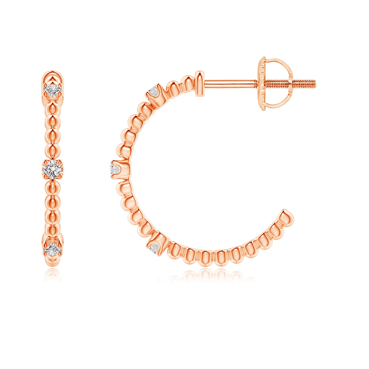 I-J, I1-I2 / 0.08 CT / 14 KT Rose Gold