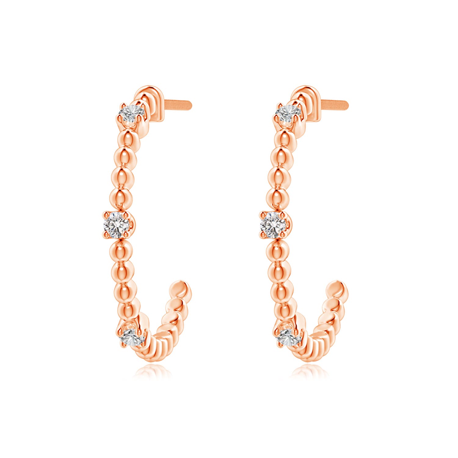 I-J, I1-I2 / 0.13 CT / 14 KT Rose Gold