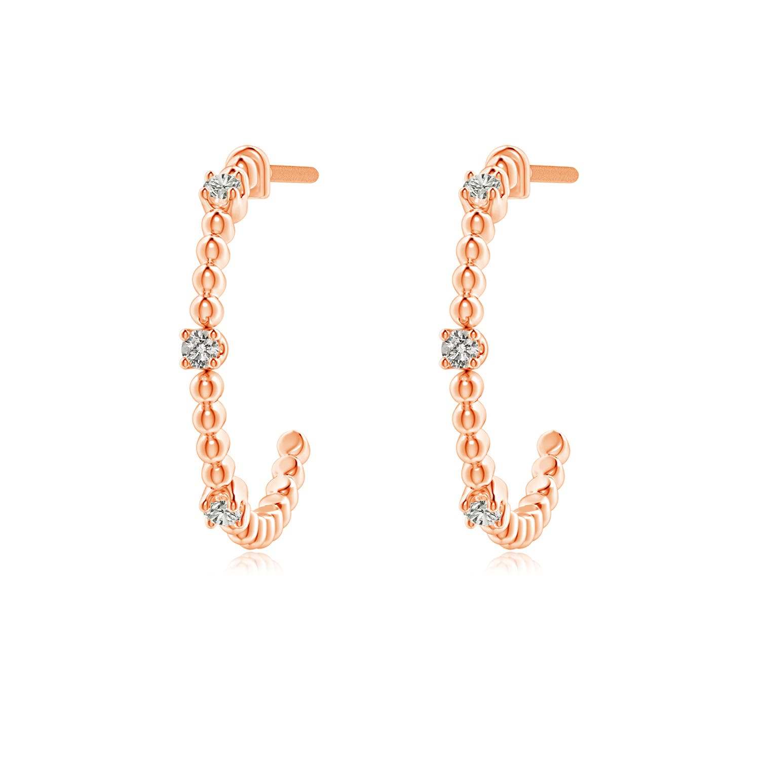 K, I3 / 0.08 CT / 14 KT Rose Gold