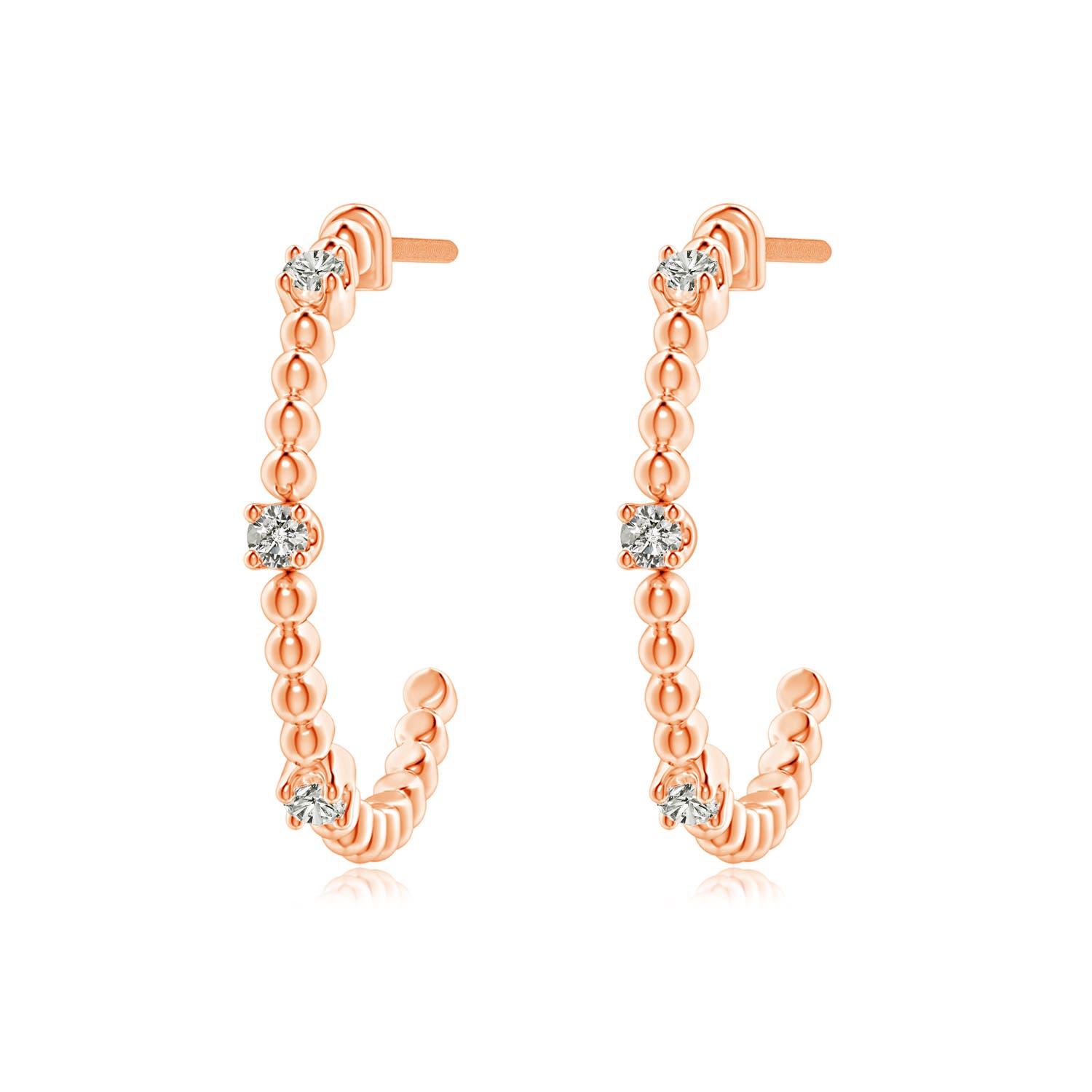 K, I3 / 0.13 CT / 14 KT Rose Gold