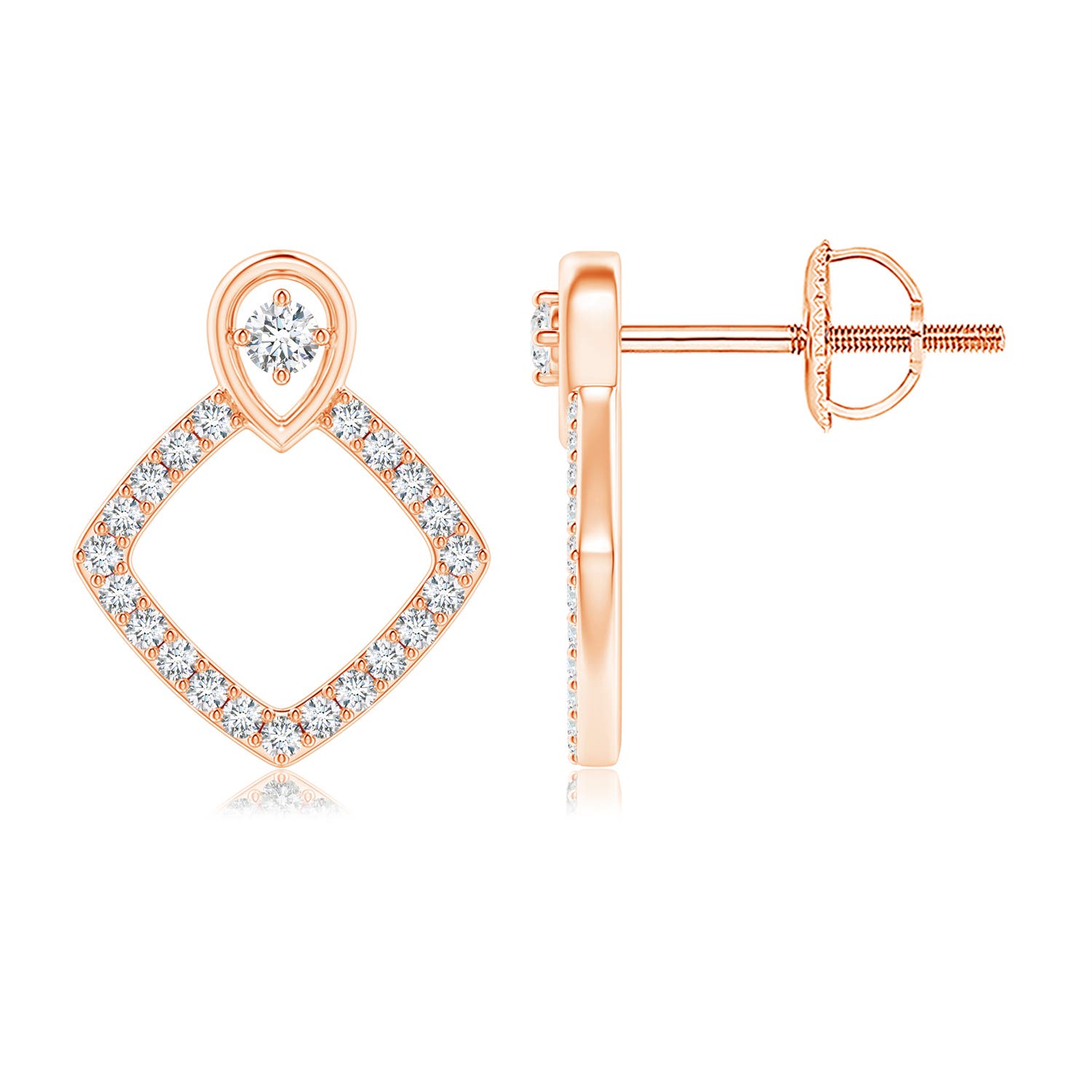 G, VS2 / 0.18 CT / 14 KT Rose Gold